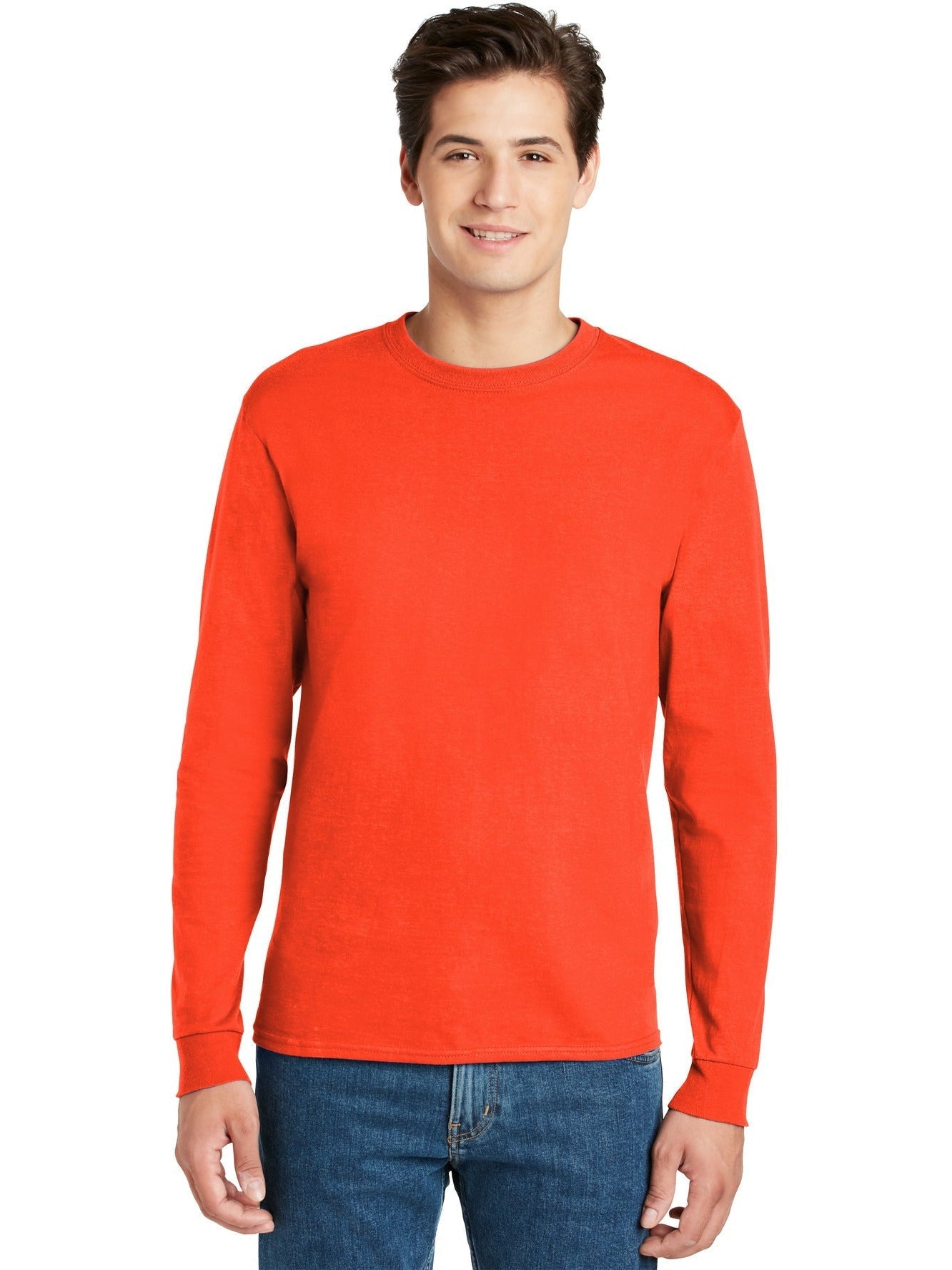 Hanes Authentic 100% Cotton Long Sleeve T-Shirt - Outlet Deal!