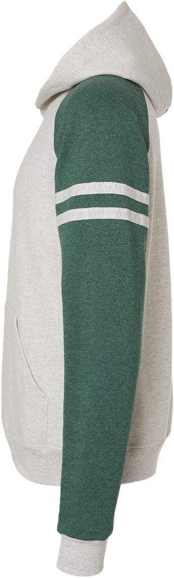 Jerzees Nublend Varsity Colorblocked Raglan Hoodie - A Must - Have Sweatshirt!