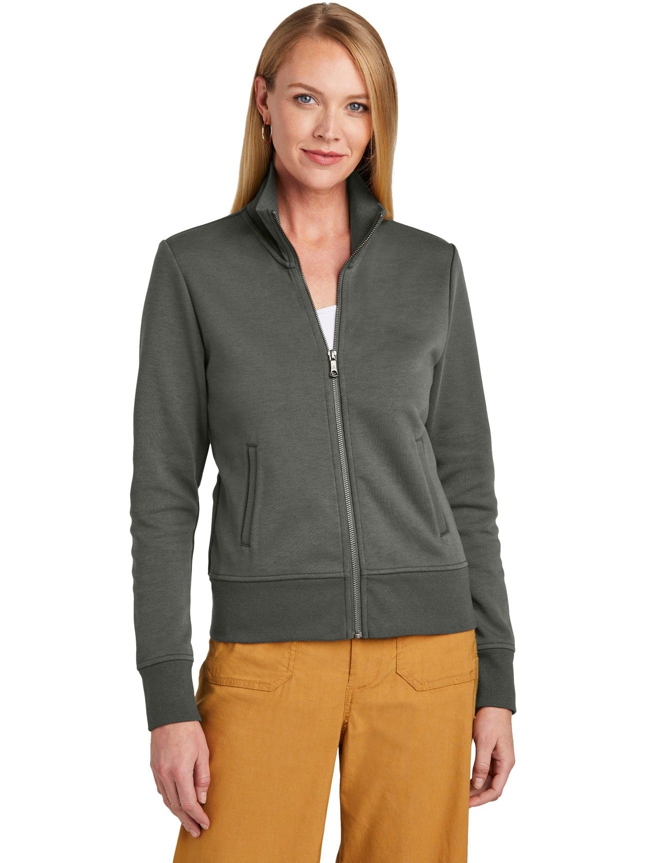 Brooks Brothers Ladies' Stylish Double-Knit Full-Zip Jacket