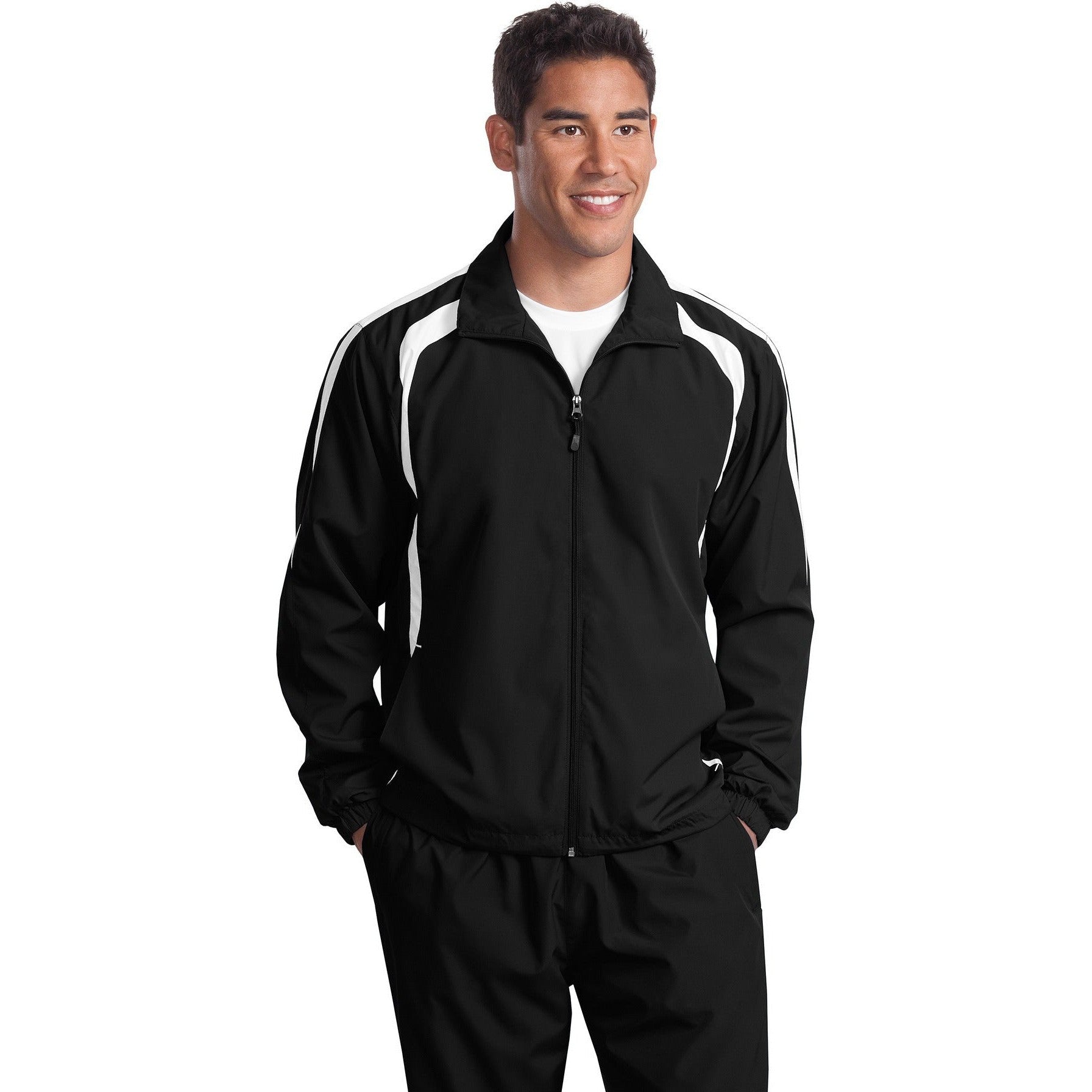 Don't Miss! Sport-Tek Tall Colorblock Raglan Jacket on Closeout