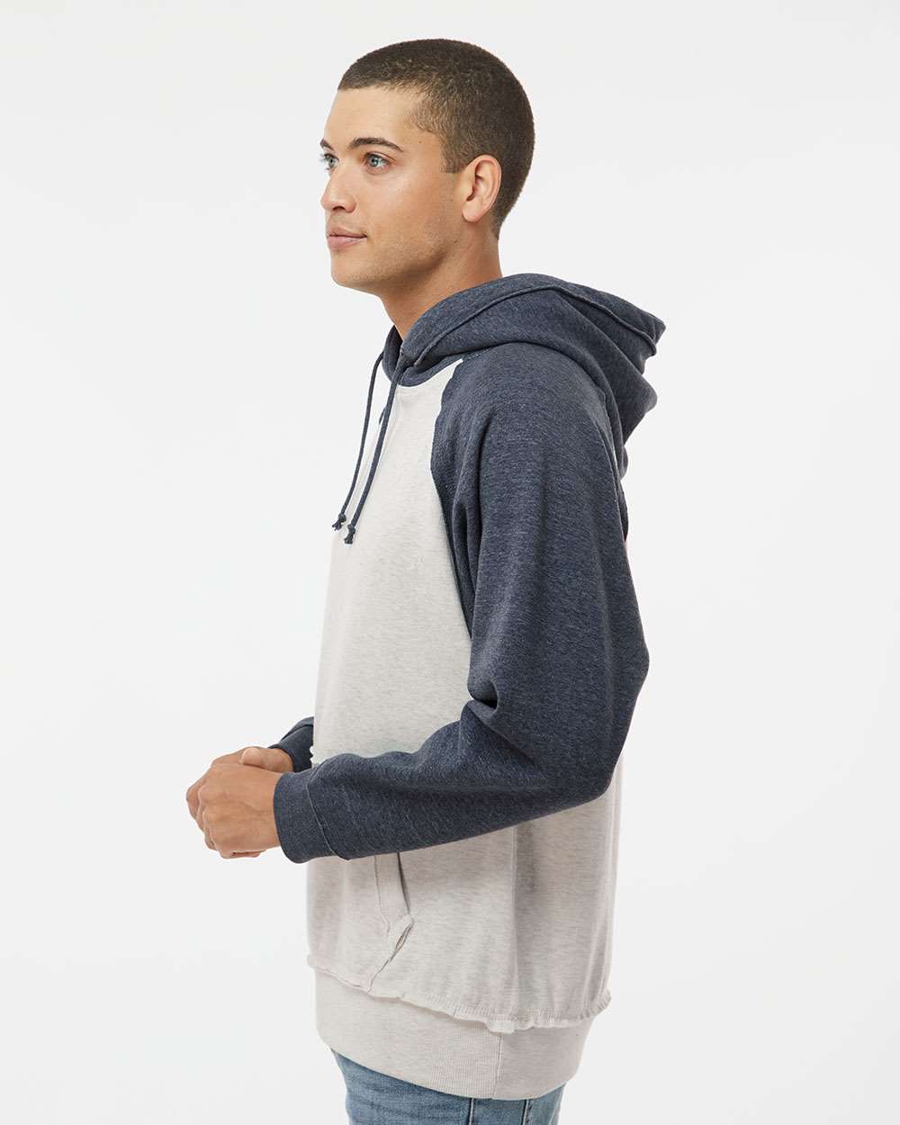 J America Vintage Heather Men's Hooded Sweatshirt - A Fashionable and Durable Choice