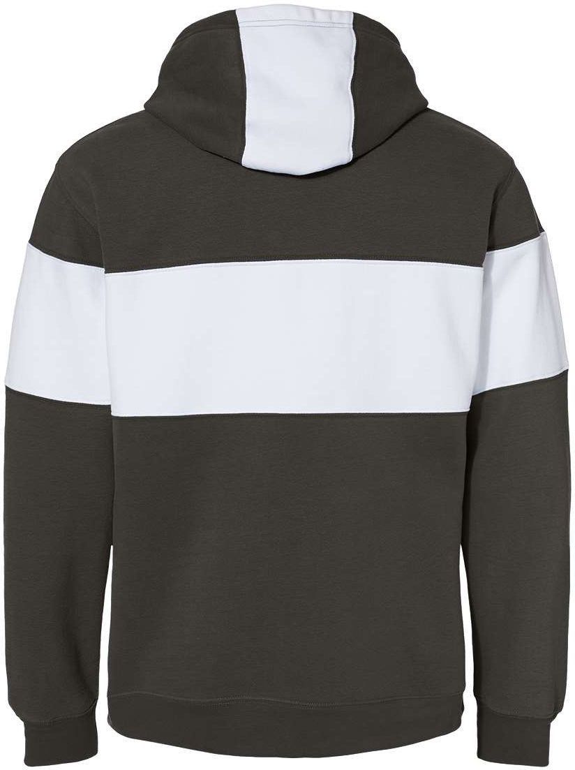 J. America's Stunning Varsity Fleece Colorblocked Hooded Sweatshirt - A Must-Have!