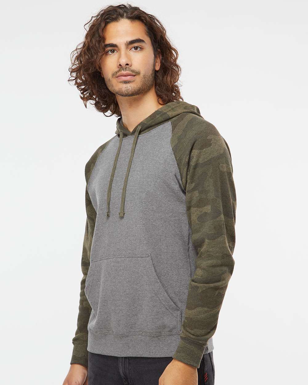 Independent Trading Co. Exclusive Blend Raglan Hooded Sweatshirt - A Must - Have!