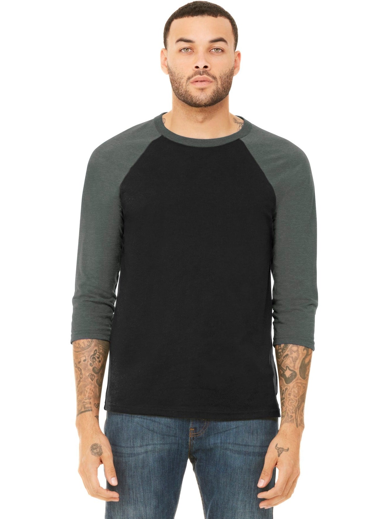 Bella + Canvas 3/4-Sleeve Baseball Tee: The Ultimate Men's Casual Tee