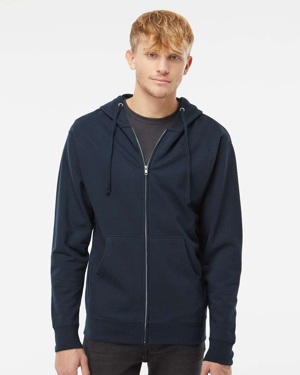 Independent Trading Co. Premium Midweight Full-Zip Hooded Sweatshirt