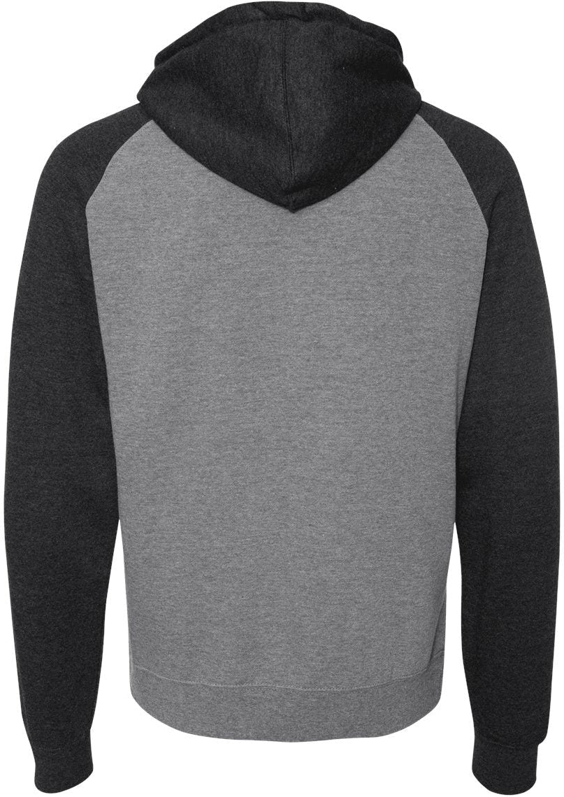 Independent Trading Co. Stylish Raglan Hooded Sweatshirt