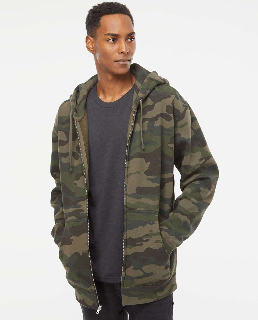 Independent Trading Co. Premium Heavyweight Full-Zip Hooded Sweatshirt