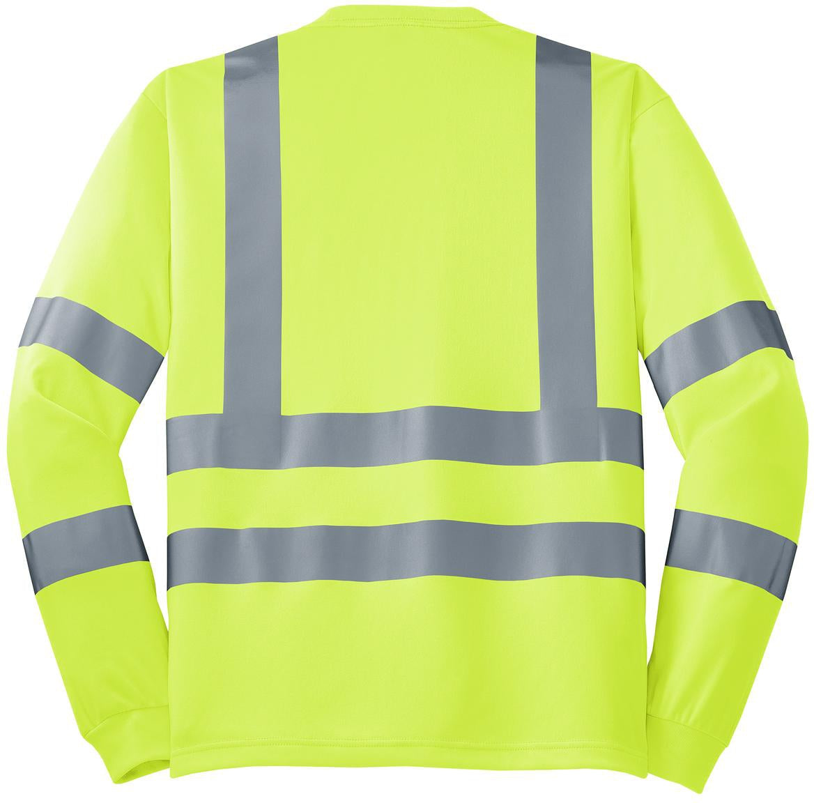 CornerStone ANSI 107 Class 3 Long Sleeve Reflective T-Shirt: Snag-Resistant for High Visibility