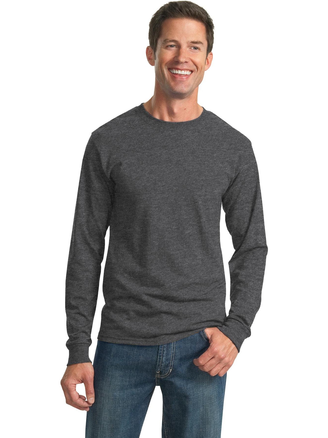 Jerzees Dri-Power 50/50 Cotton/Poly Long Sleeve T-Shirt - Premium Men's Sweatshirt