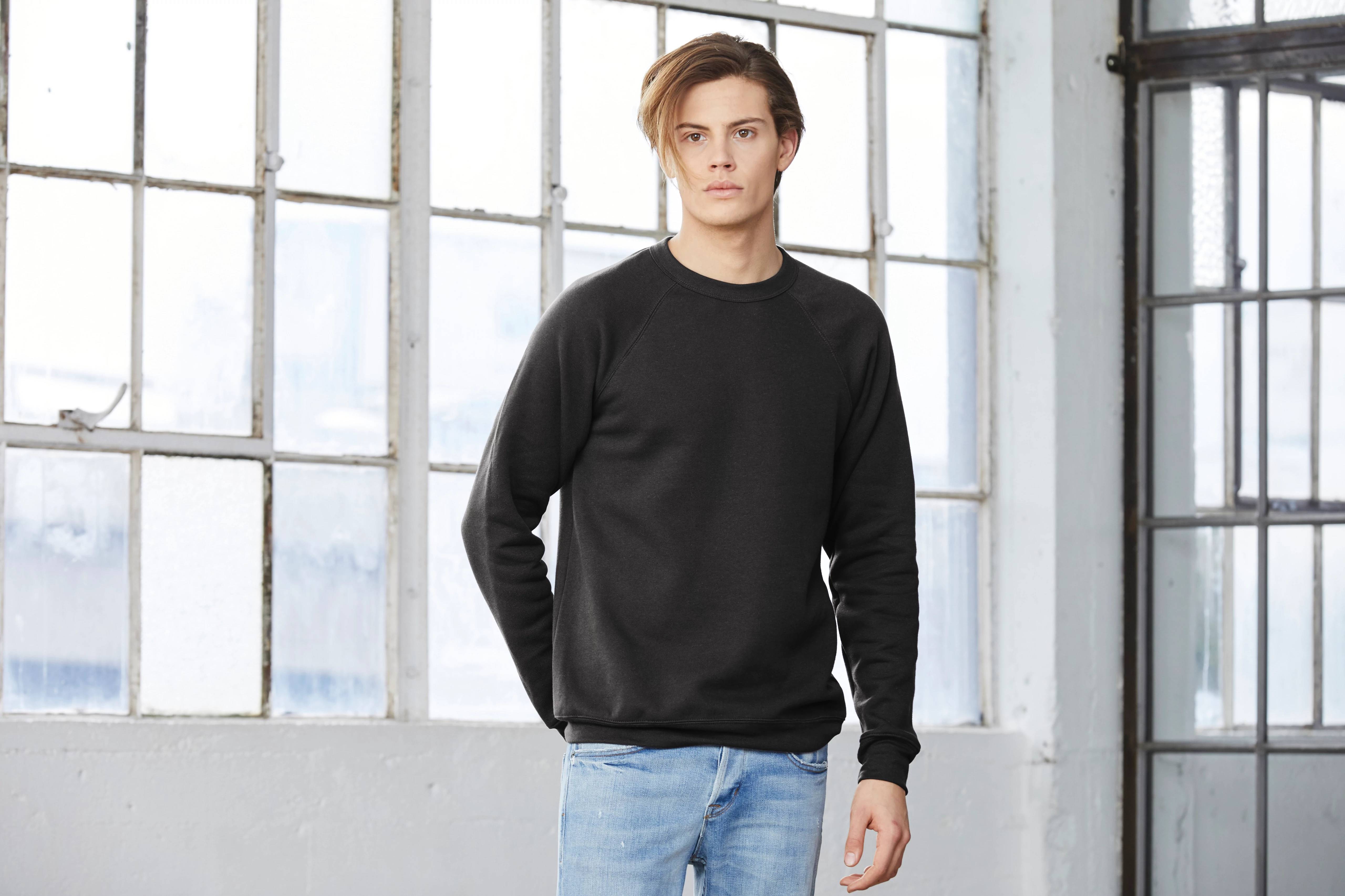 Bella + Canvas Sponge Fleece Raglan Sweatshirt - A Must - Have for Cool Days