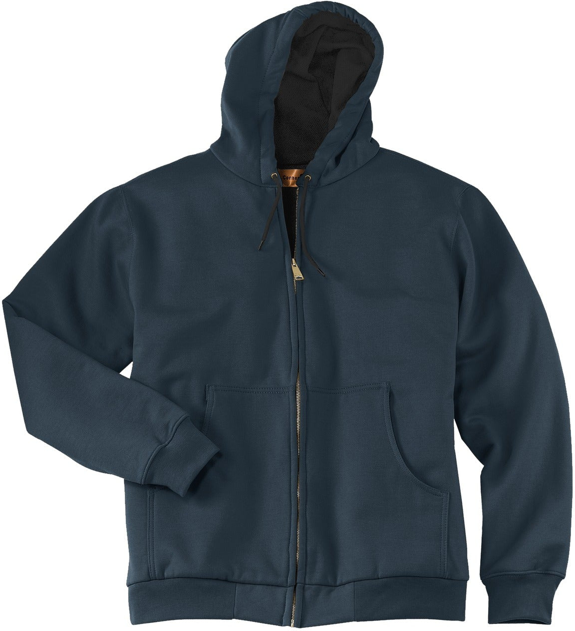 CornerStone Cozy Full-Zip Hooded Sweatshirt with Warm Thermal Lining