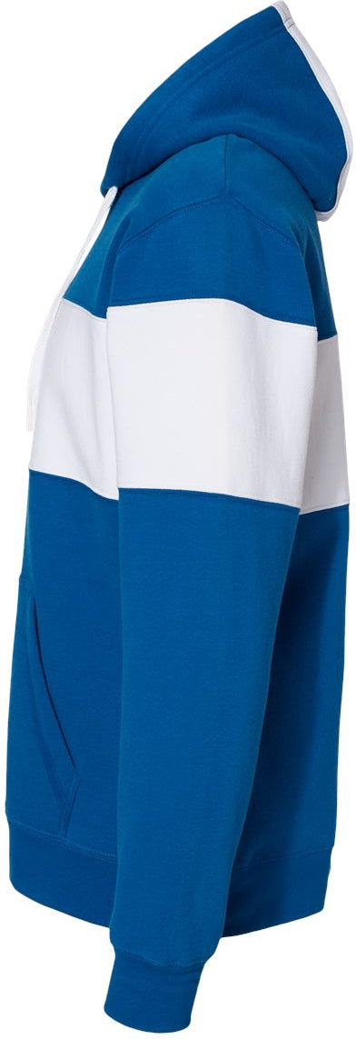 J. America's Stunning Varsity Fleece Colorblocked Hooded Sweatshirt - A Must-Have!