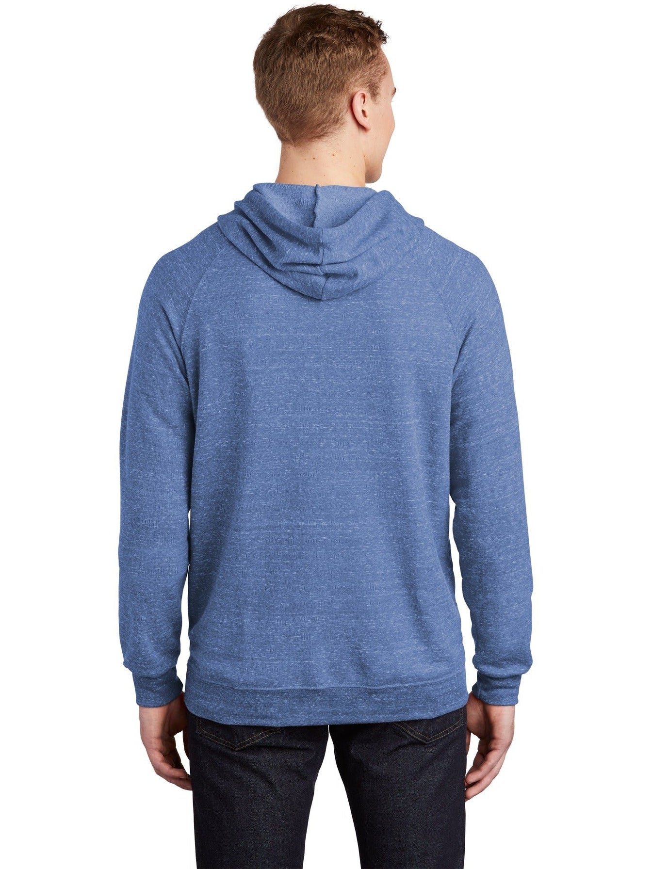 Jerzees Snow Heather French Terry Raglan Hoodie - A Must - Have for Men