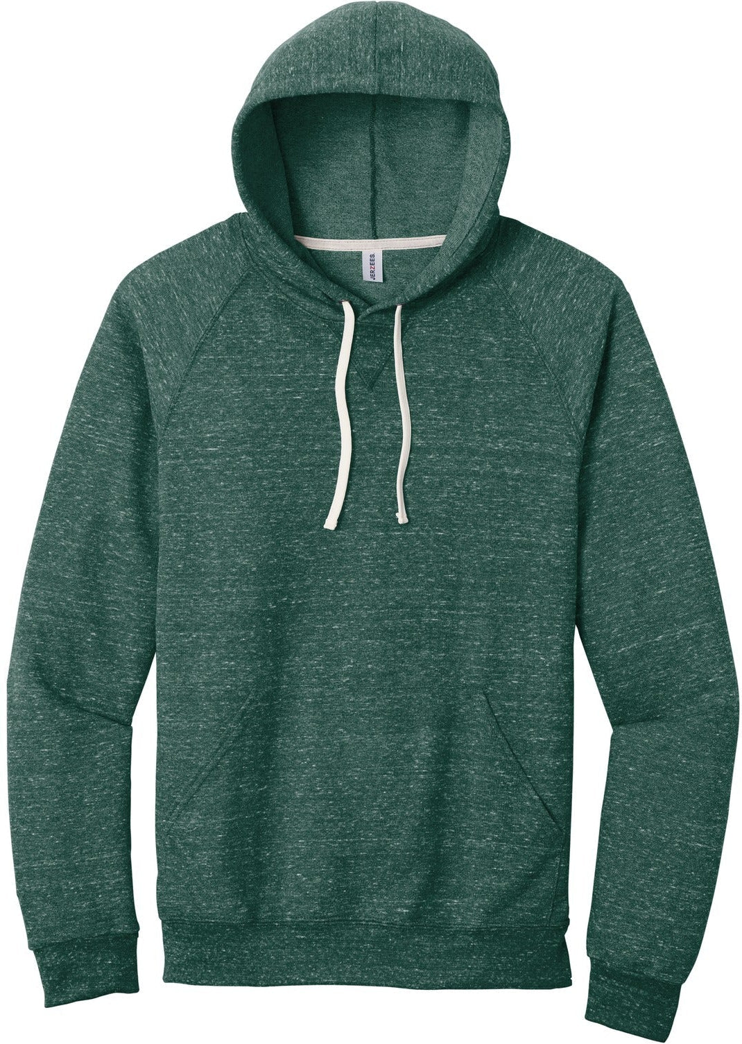 Jerzees Snow Heather French Terry Raglan Hoodie - A Must - Have for Men
