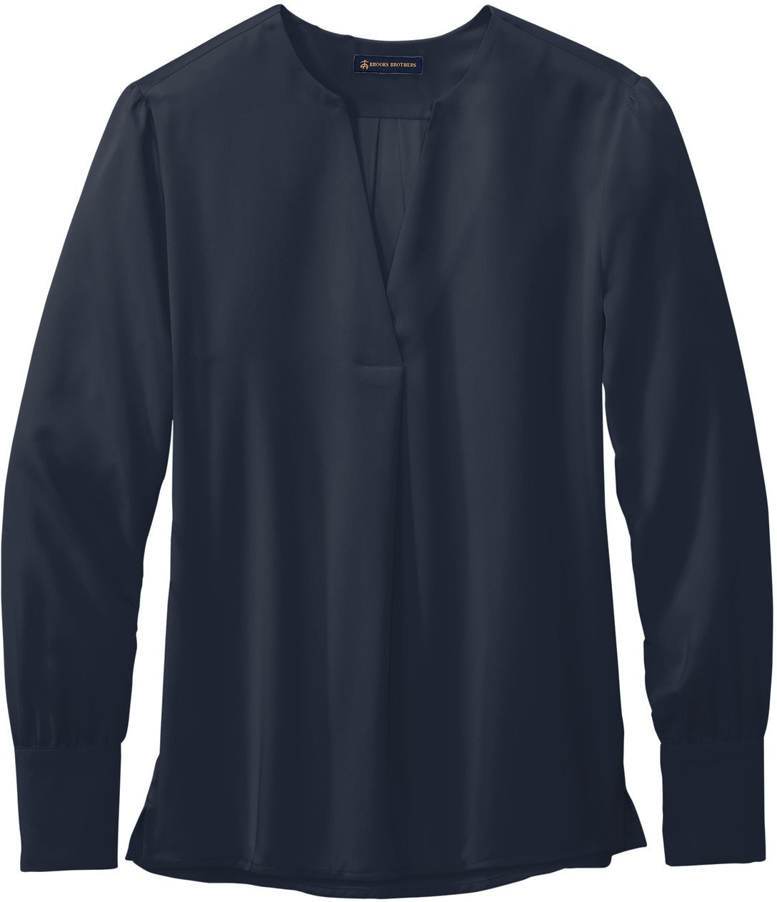 Brooks Brothers Women's Alluring Open-Neck Satin Blouse