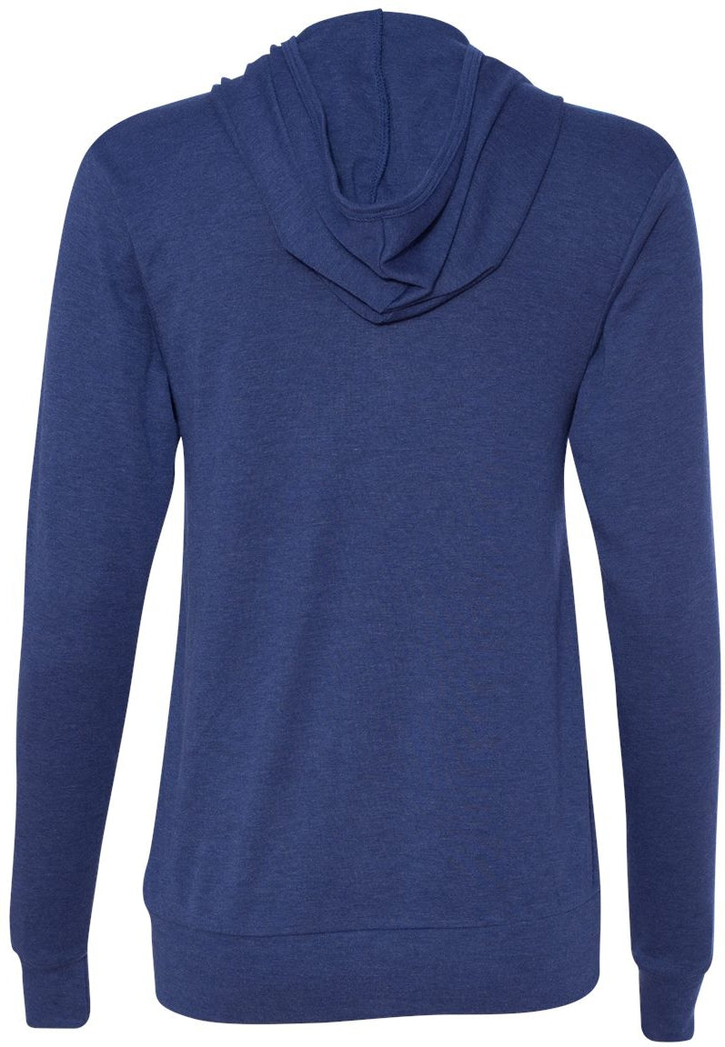 Bella+Canvas Unisex Triblend Lightweight Full-Zip Hooded Long Sleeve Tee - A Must-Have!