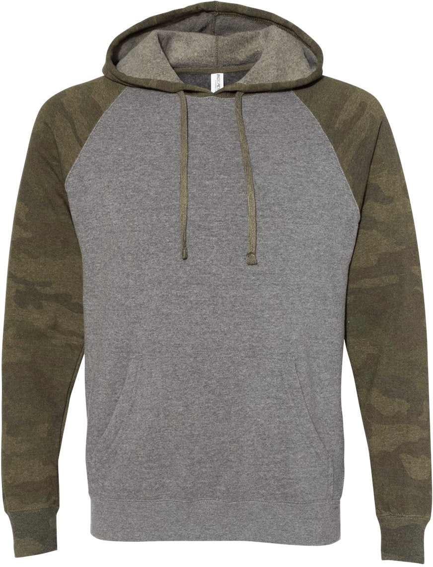 Independent Trading Co. Exclusive Blend Raglan Hooded Sweatshirt - A Must - Have!