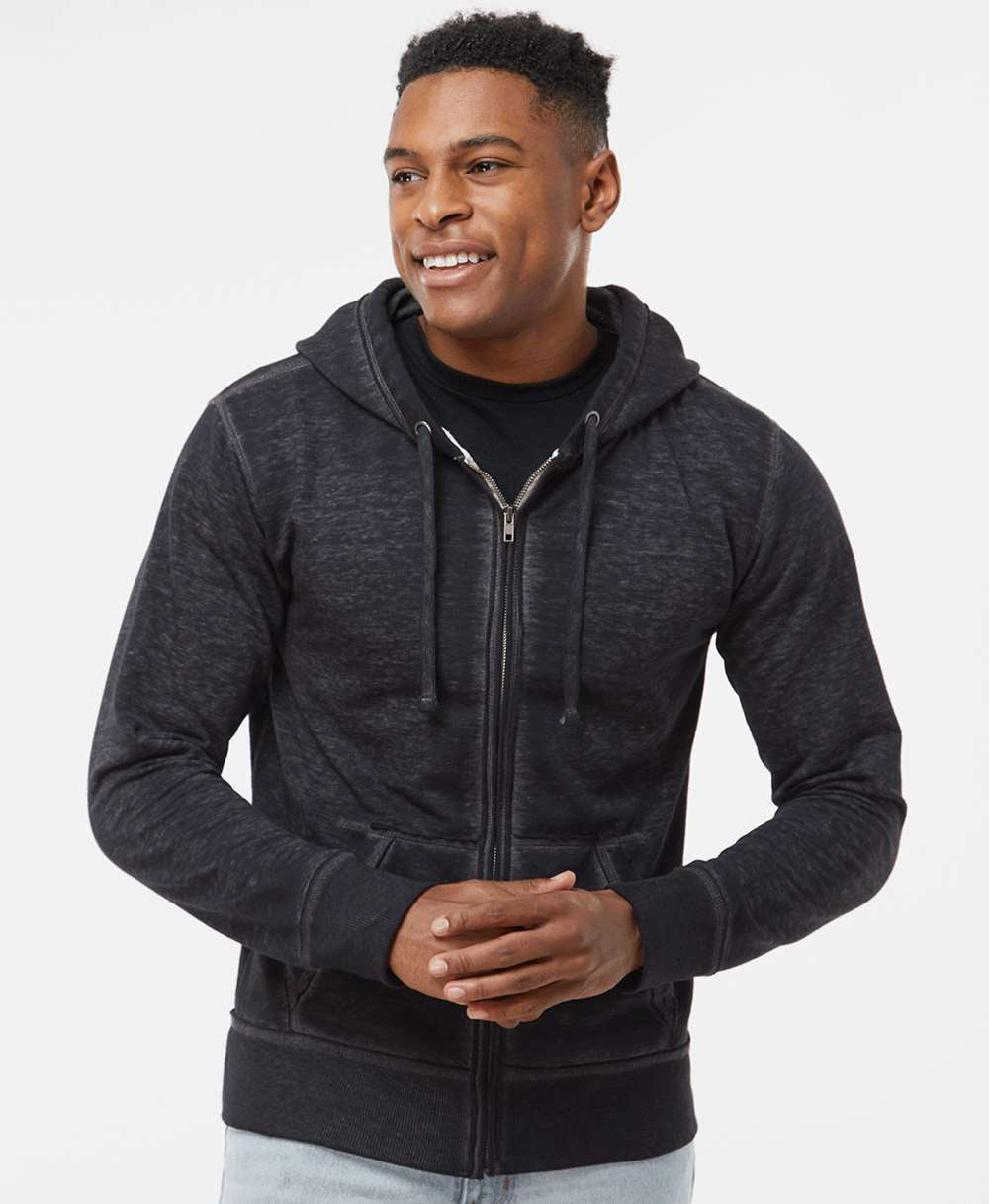 J America Vintage Zen Fleece: The Ultimate Full - Zip Hooded Sweatshirt for Men