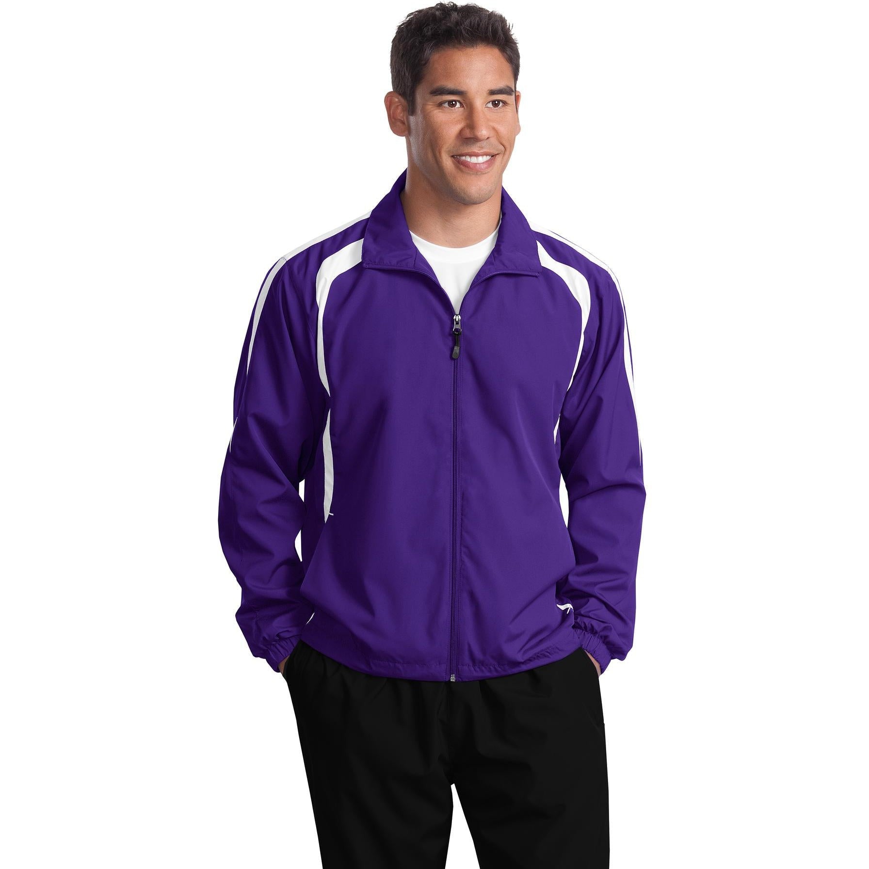Don't Miss! Sport-Tek Tall Colorblock Raglan Jacket on Closeout