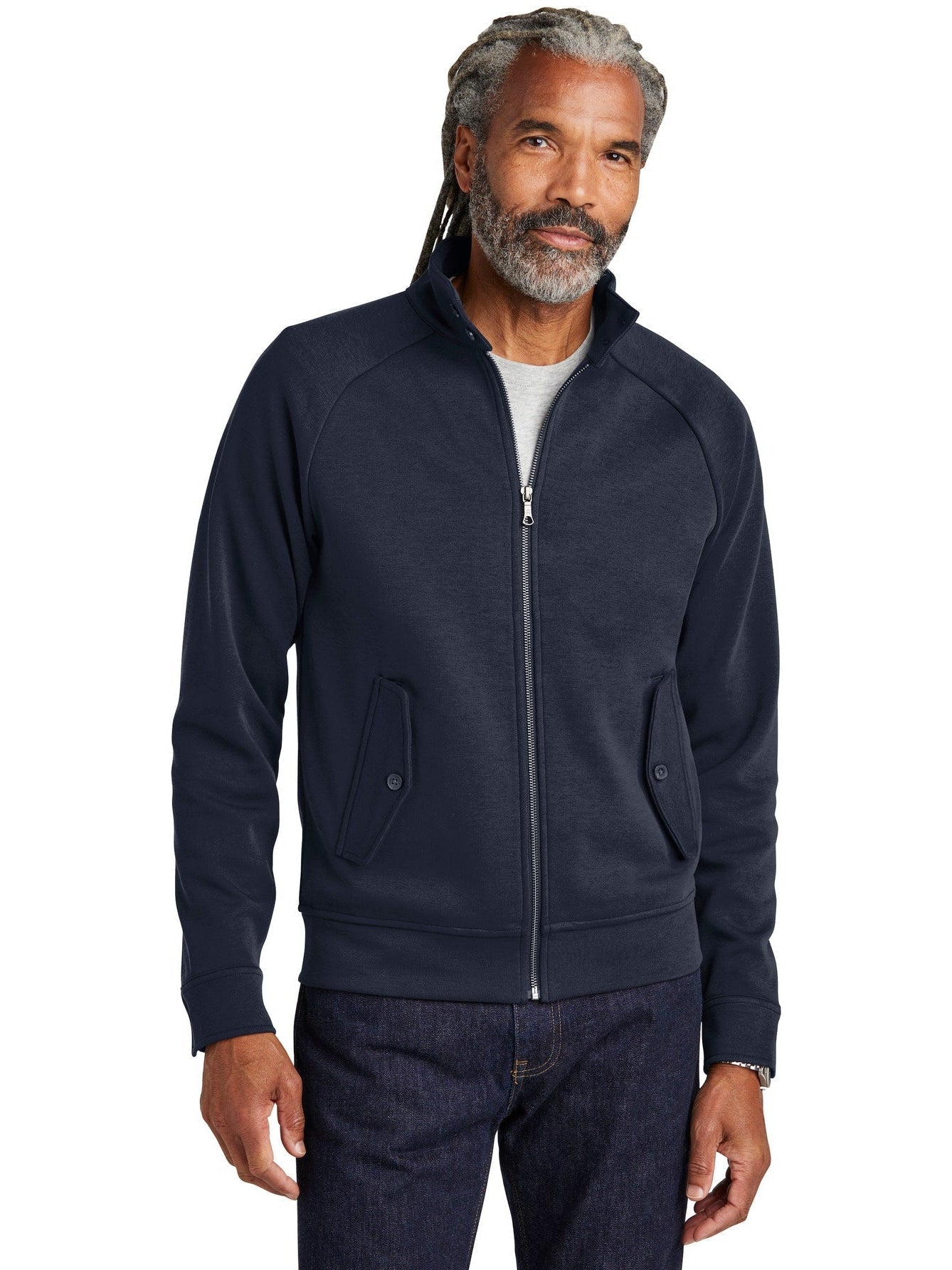Brooks Brothers Double-Knit Full-Zip Jacket: The Epitome of Casual Cool
