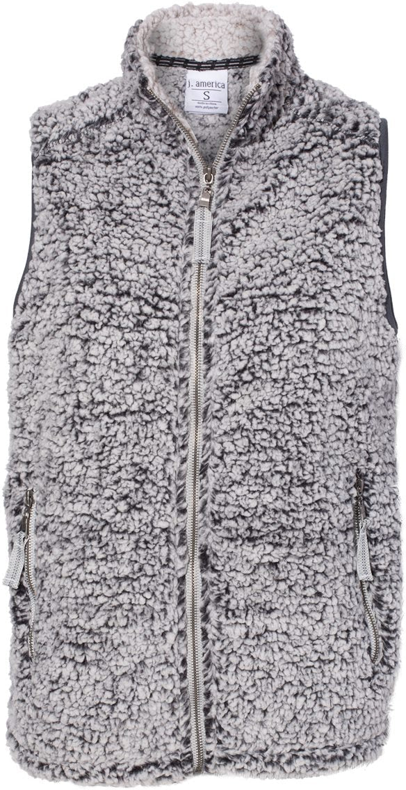 J. America Women's Stunning Full-Zip Sherpa Vest