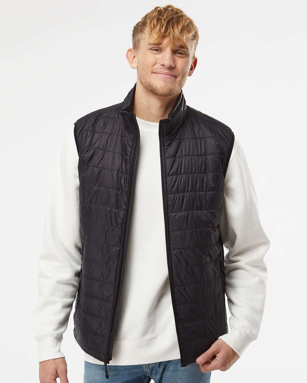 OUTLET - Independent Trading Co. Men's Puffer Vest: Stay Warm in Style!