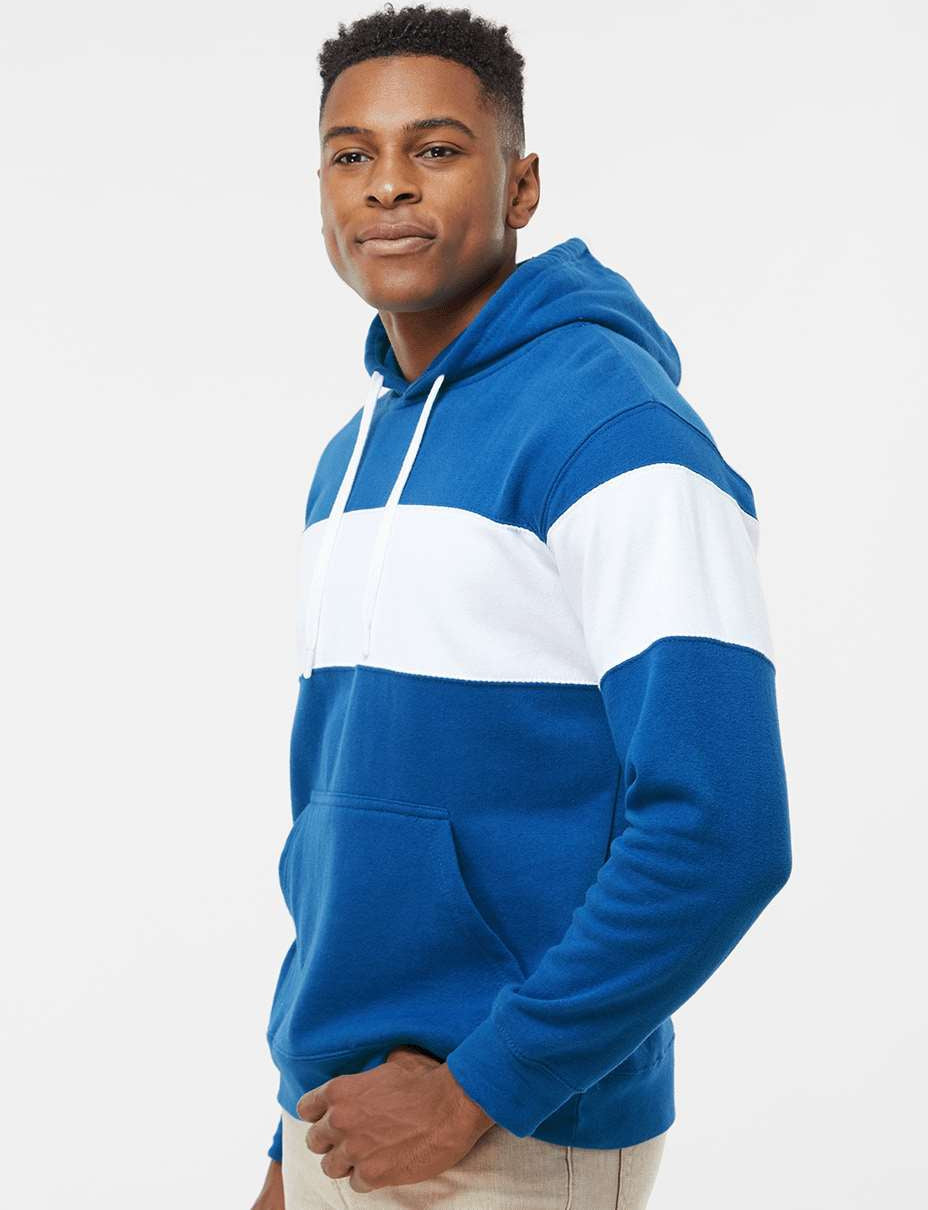 J. America's Stunning Varsity Fleece Colorblocked Hooded Sweatshirt - A Must-Have!