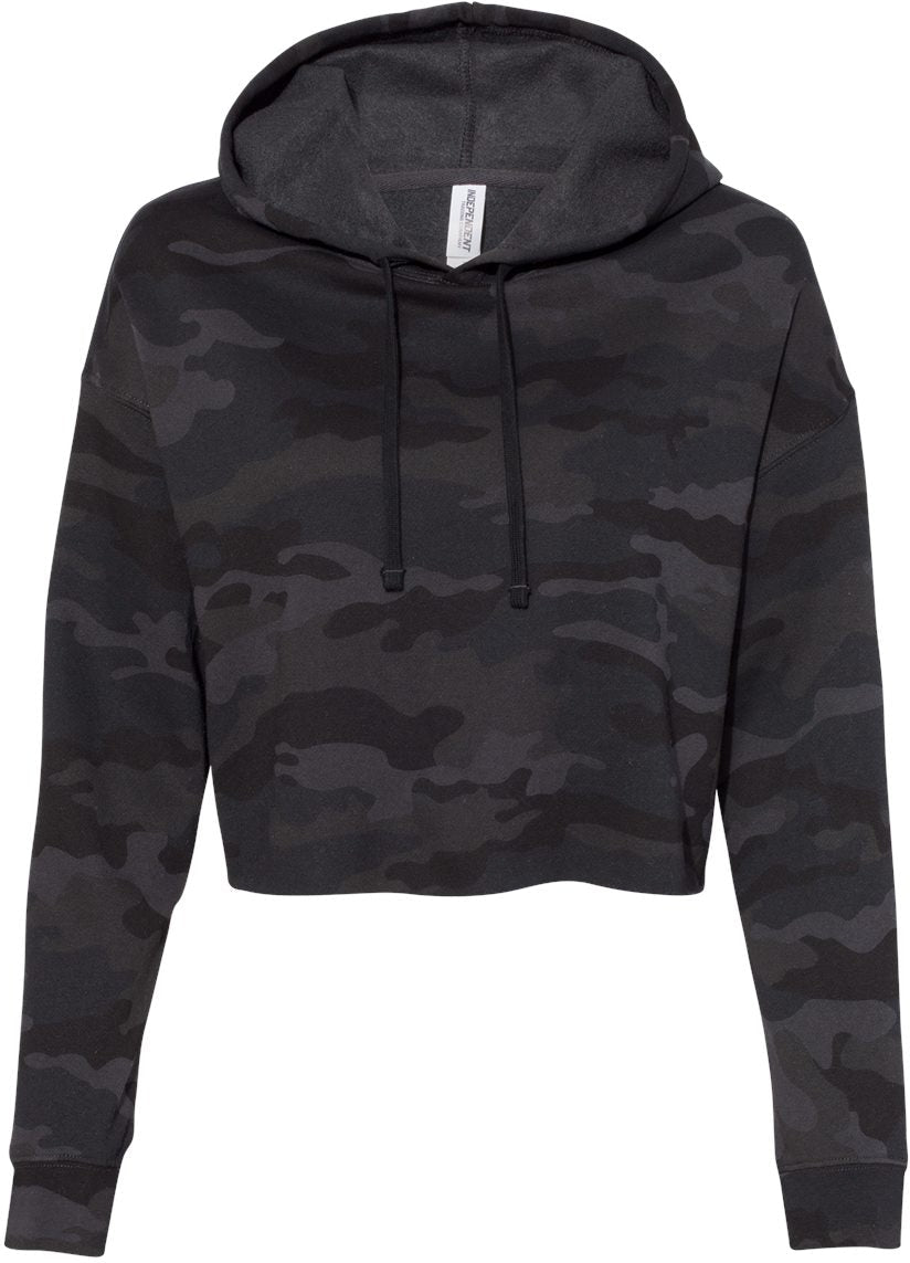 Independent Trading Co. Women's Stunning Lightweight Cropped Hooded Sweatshirt