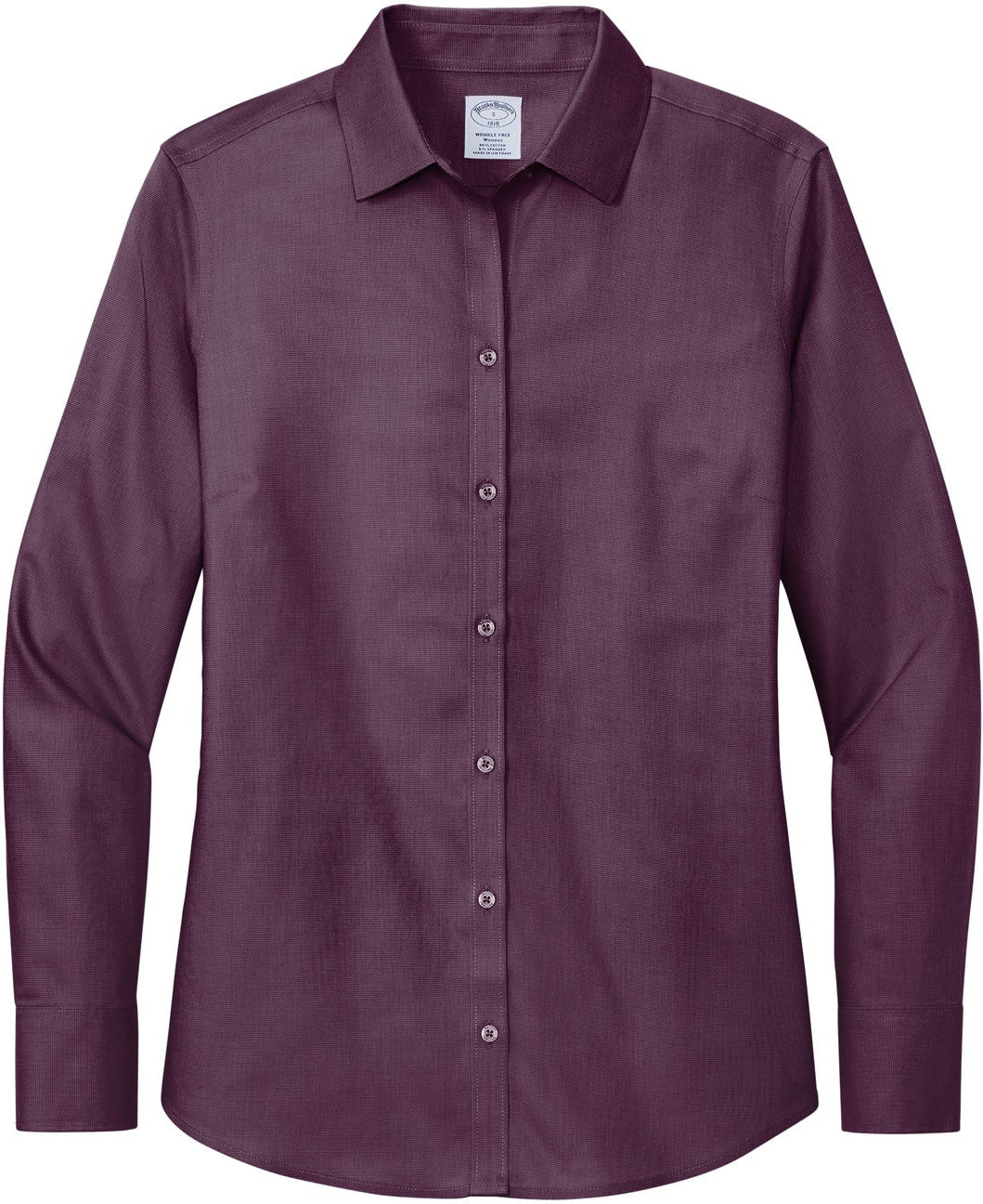 Brooks Brothers Stylish Ladies Wrinkle-Free Stretch Nailhead Shirt