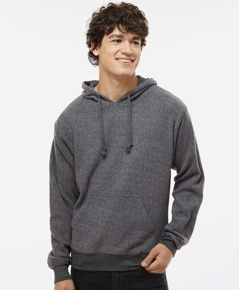 J. America's Irresistible Flip Side Fleece Hooded Pullover
