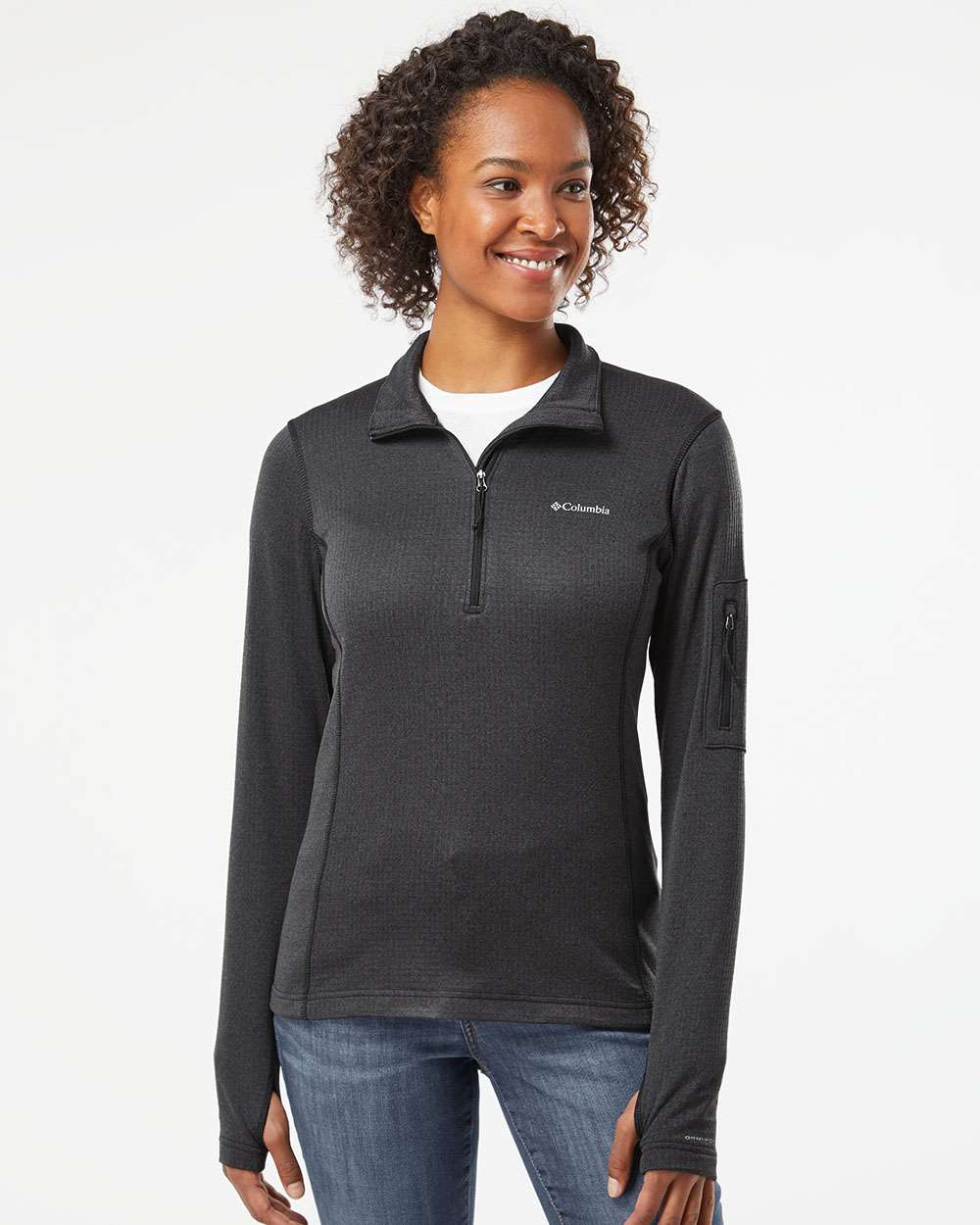 Columbia Ladies' Park View Grid Fleece Half-Zip: Stylish & Functional!