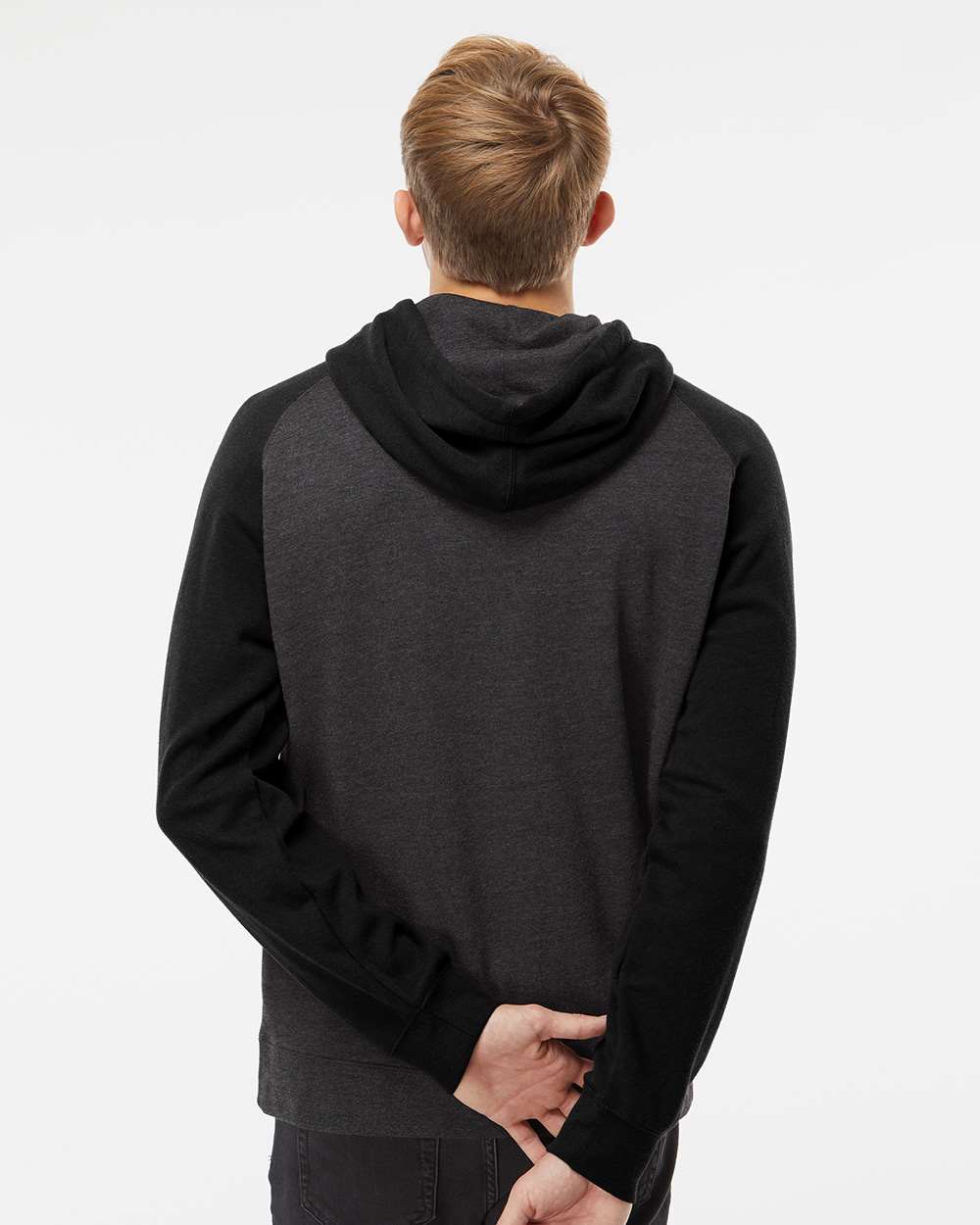 Independent Trading Co. Stylish Raglan Hooded Sweatshirt
