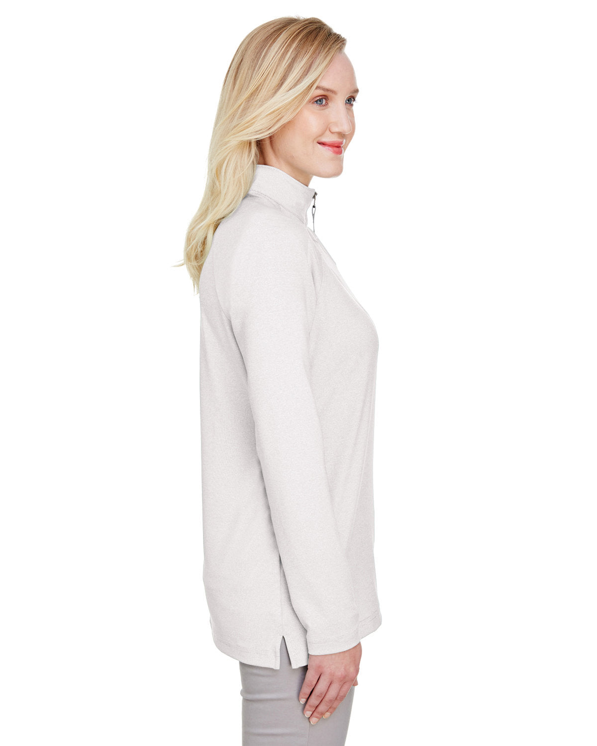 Devon & Jones CrownLux Ladies Clubhouse Micro-Stripe Performance Quarter-Zip - A Must-Have!
