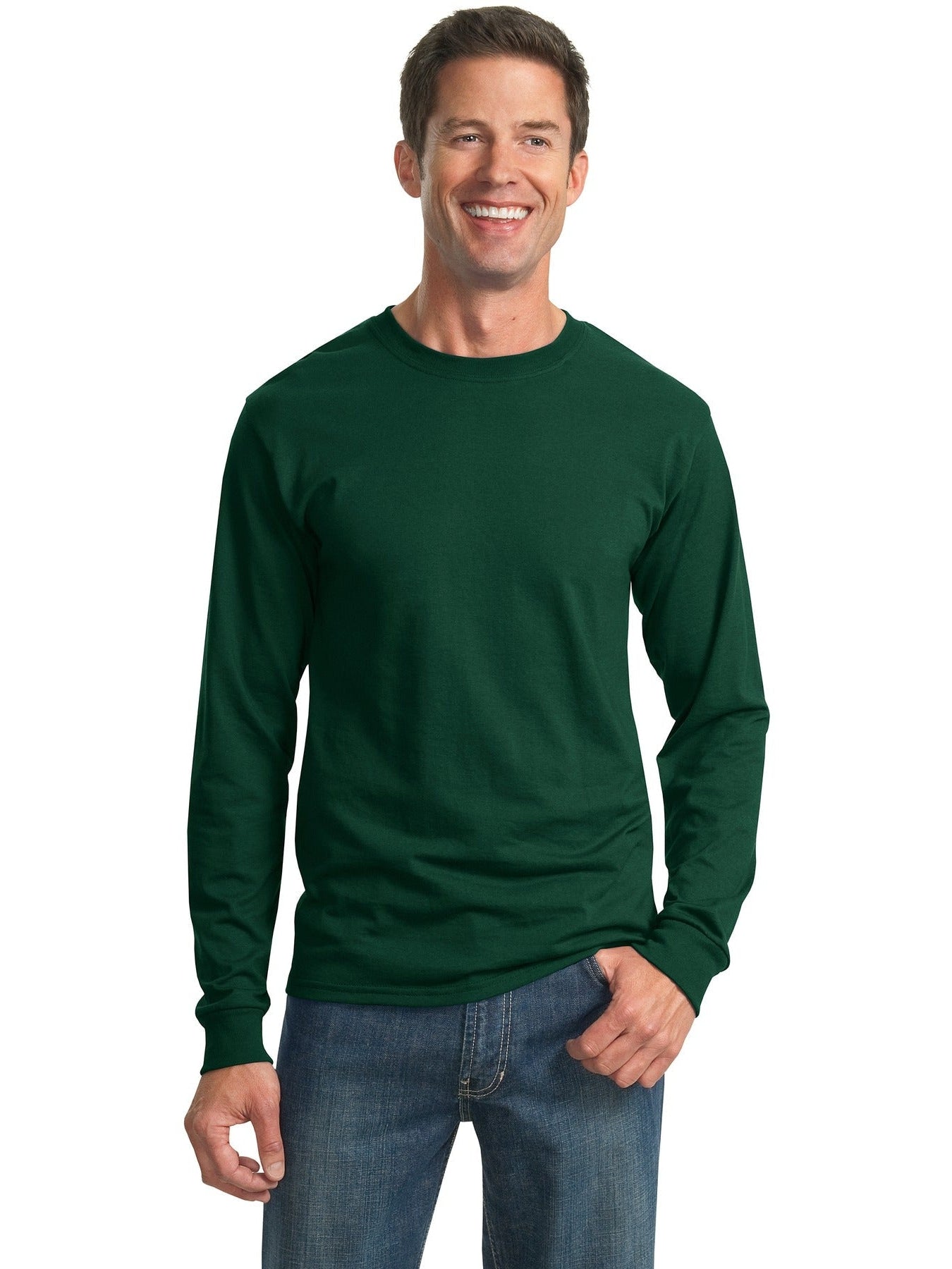 Jerzees Dri-Power 50/50 Cotton/Poly Long Sleeve T-Shirt - Premium Men's Sweatshirt