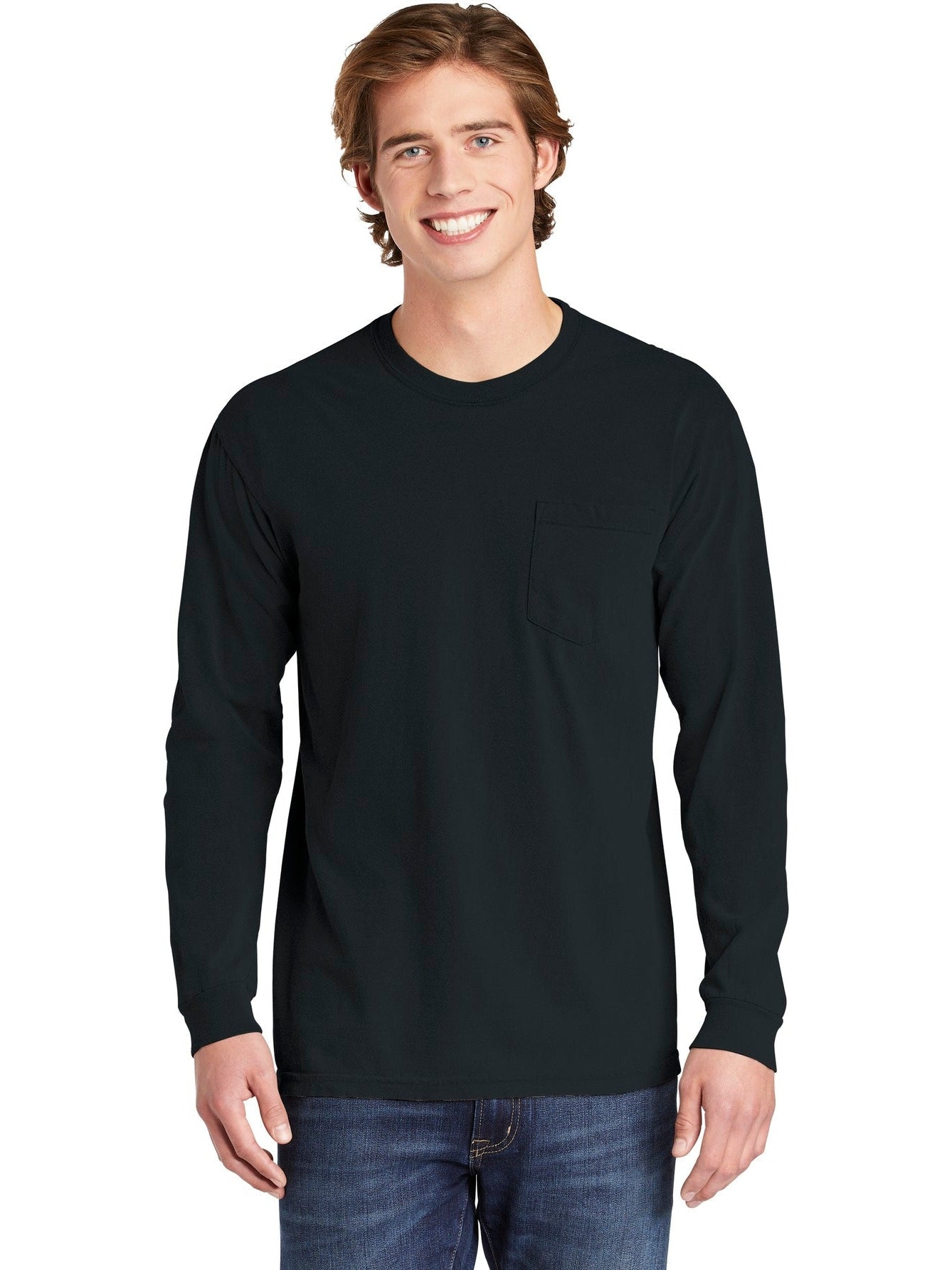 Comfort Colors' Super-Soft Heavyweight Ring Spun Long Sleeve Pocket Tee - Grab Yours Now!
