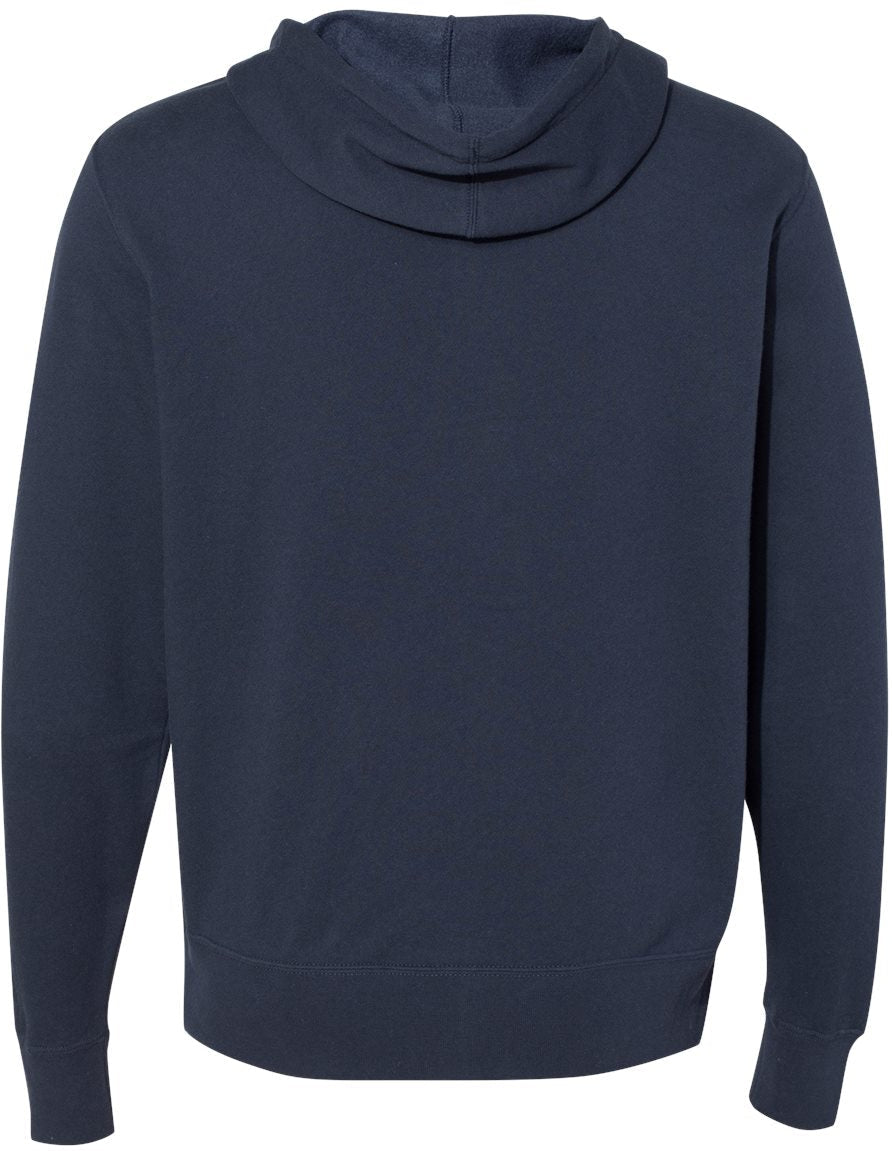 Independent Trading Co. Stylish Lightweight Full-Zip Hooded Sweatshirt