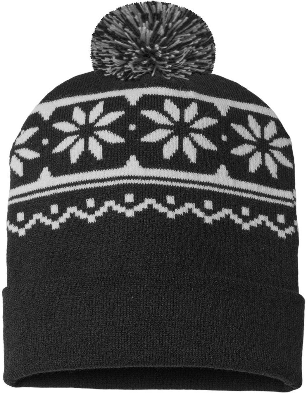 Stunning Cap America USA-Made Snowflake Beanie - A Must-Have!