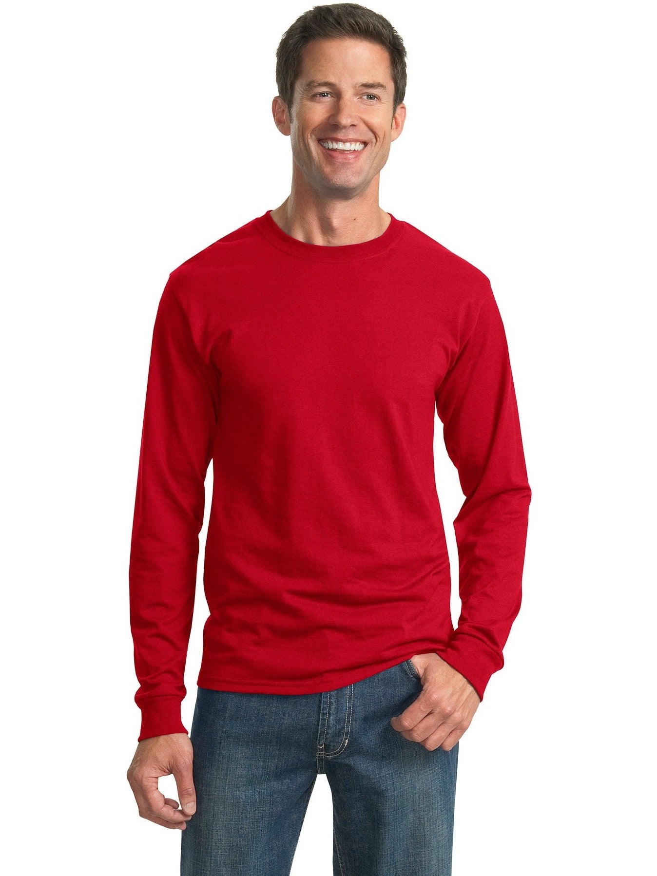 Jerzees Dri-Power 50/50 Cotton/Poly Long Sleeve T-Shirt - Premium Men's Sweatshirt