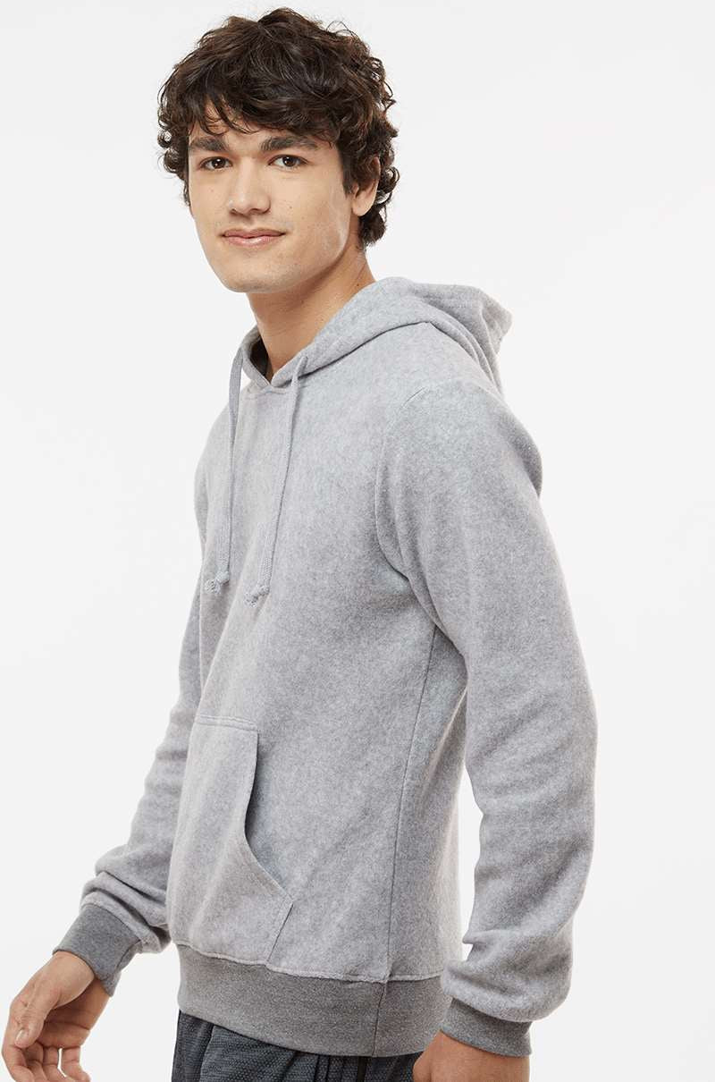 J. America's Irresistible Flip Side Fleece Hooded Pullover