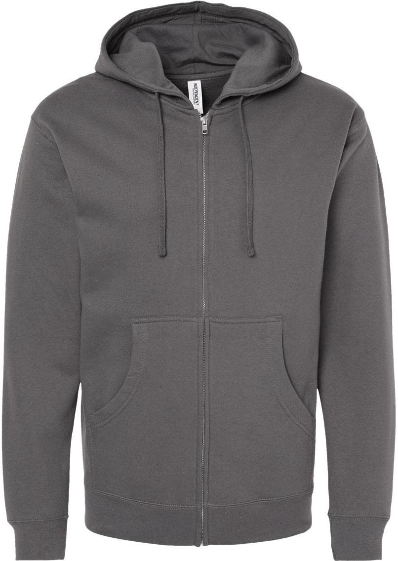 Independent Trading Co. Premium Midweight Full-Zip Hooded Sweatshirt