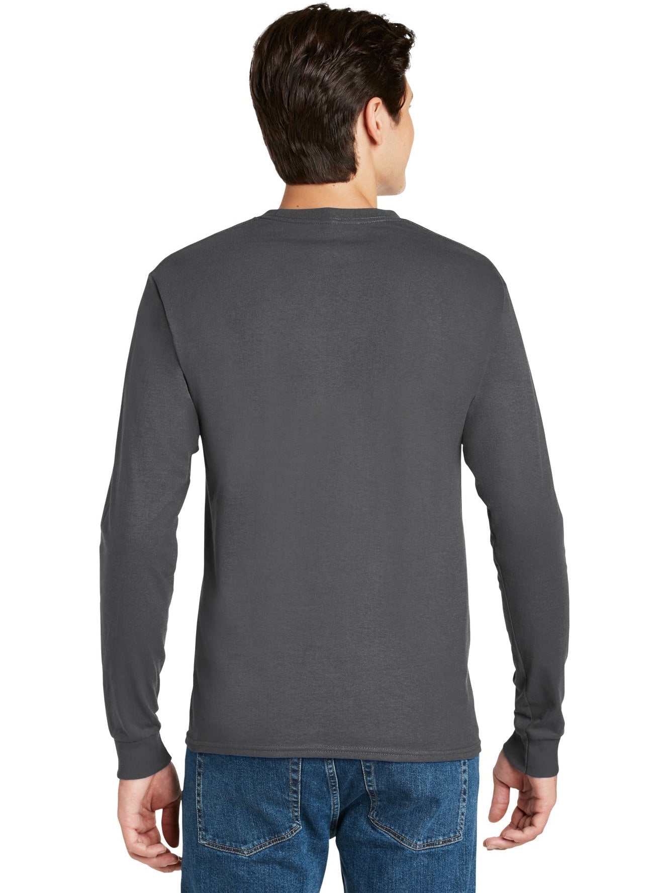 Hanes Authentic 100% Cotton Long Sleeve T-Shirt - Outlet Deal!