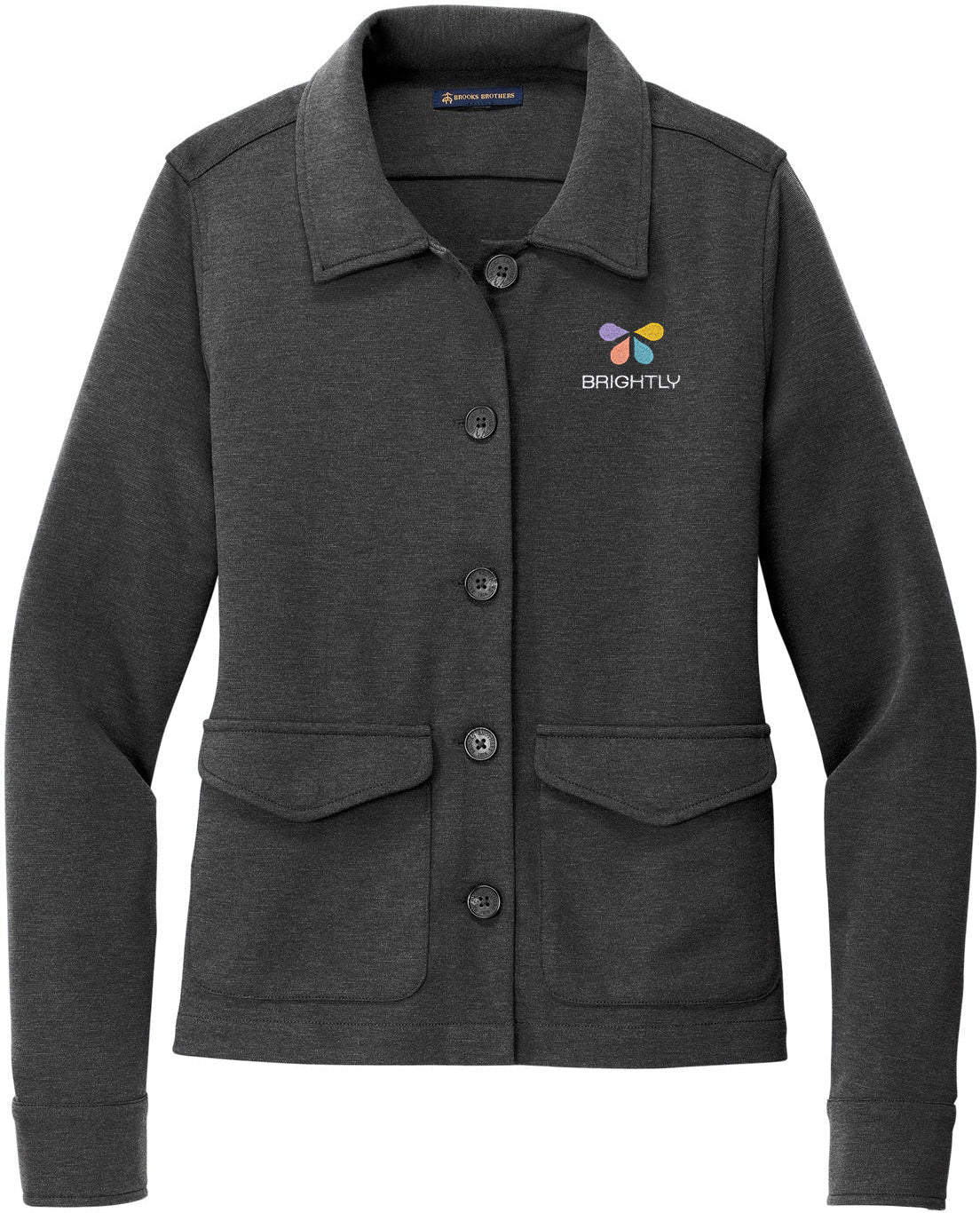 Brooks Brothers Women's Alluring Stretch Button Mid-Layer Jacket