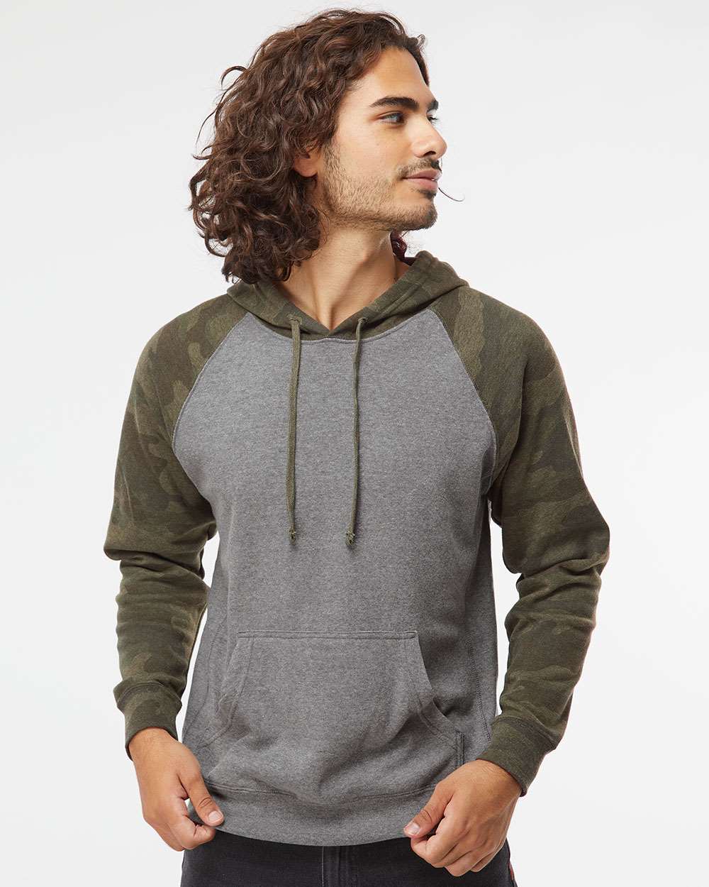 Independent Trading Co. Exclusive Blend Raglan Hooded Sweatshirt - A Must - Have!