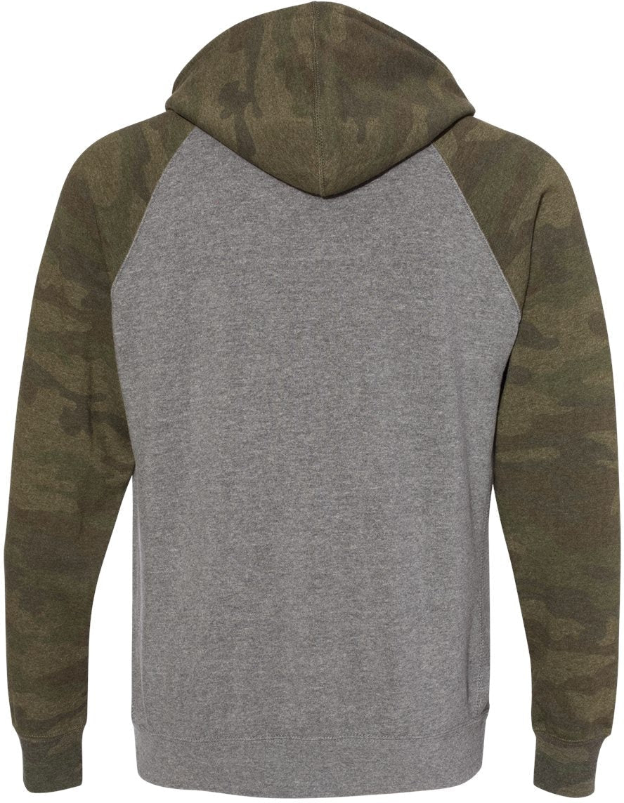 Independent Trading Co. Exclusive Blend Raglan Hooded Sweatshirt - A Must - Have!