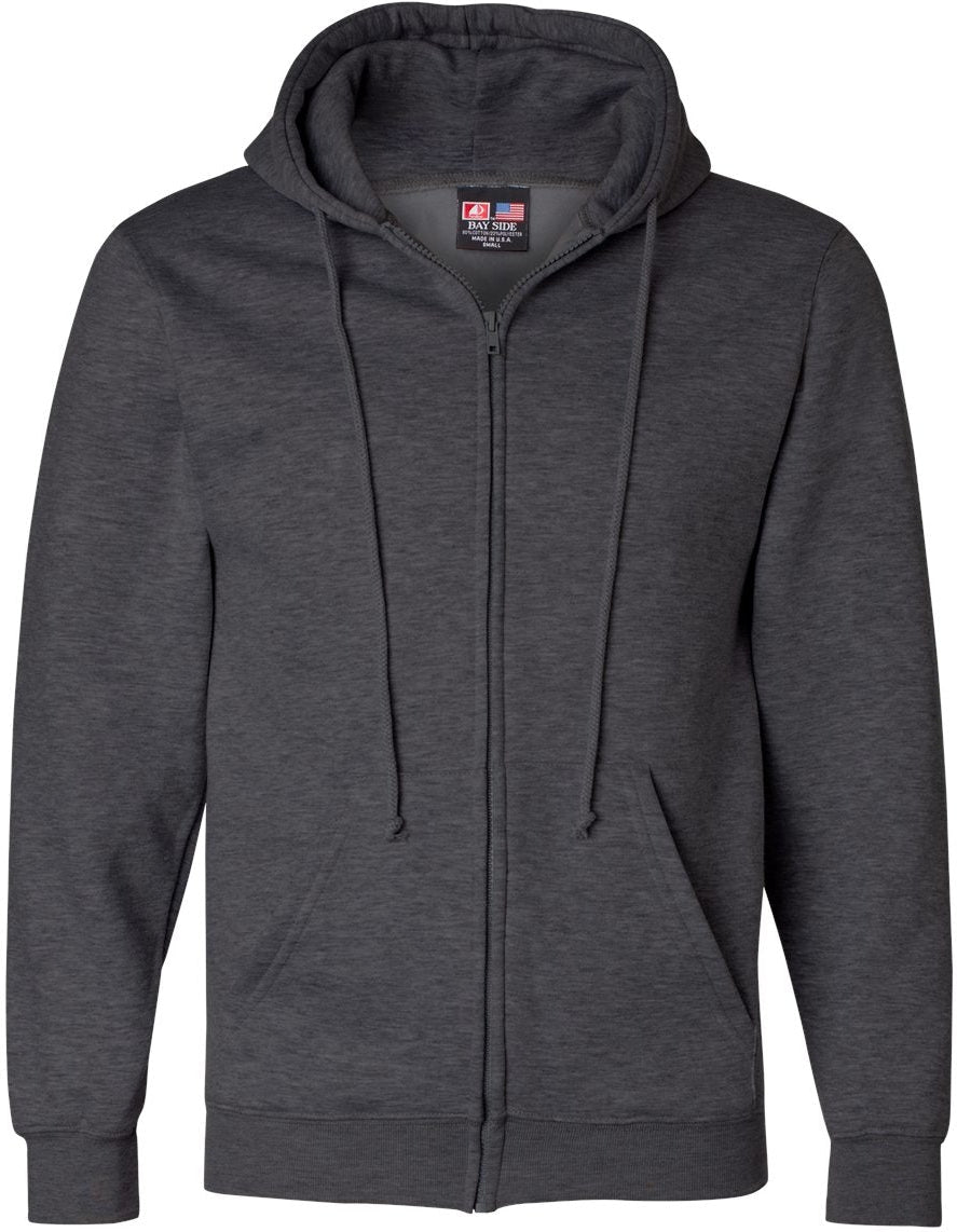 Bayside USA-Made Full-Zip Hooded Sweatshirt: Your Ultimate Cold-Weather Essential