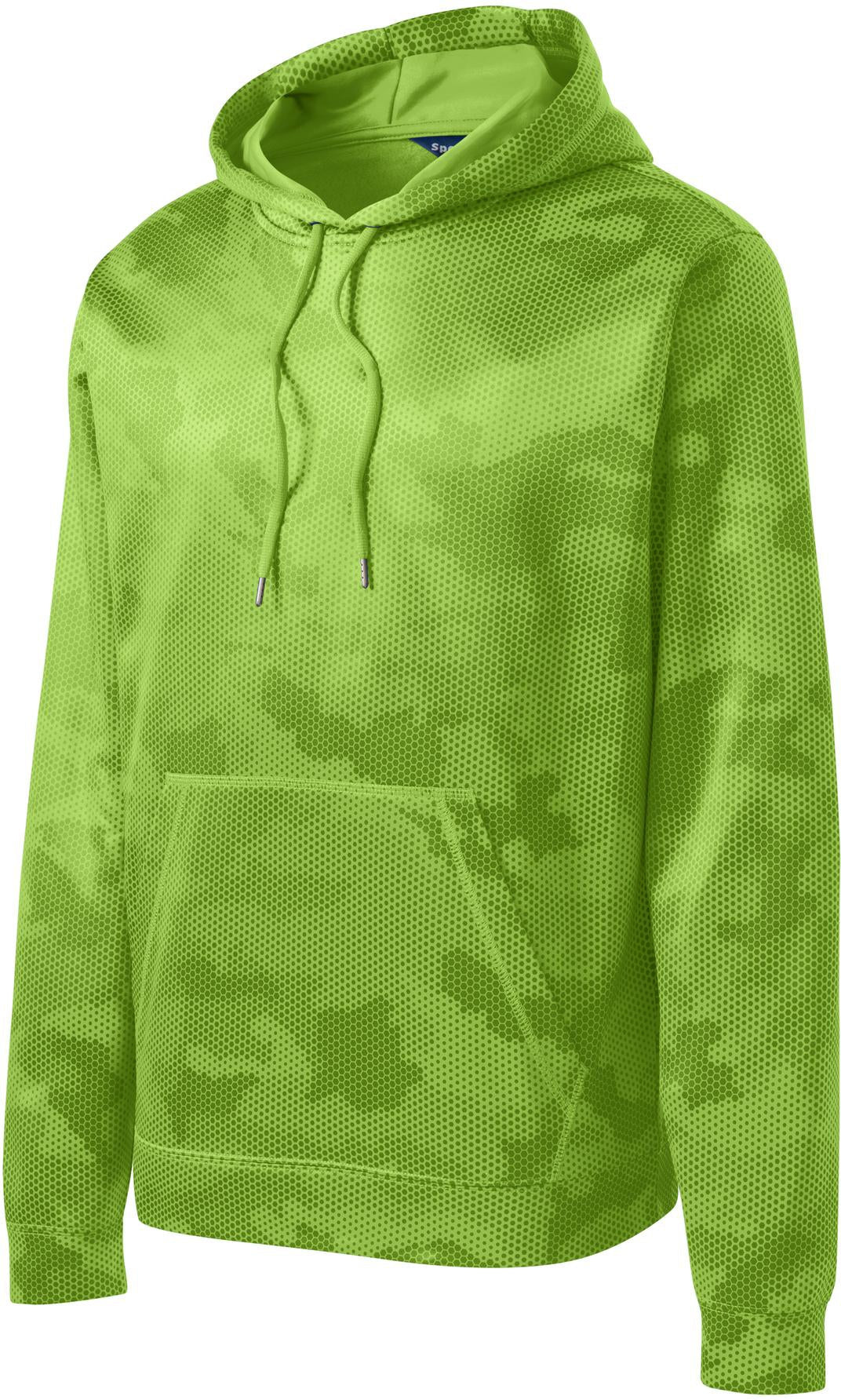 Don't Miss Out! Sport-Tek Sport-Wick Camohex Fleece Hooded Pullover on Closeout