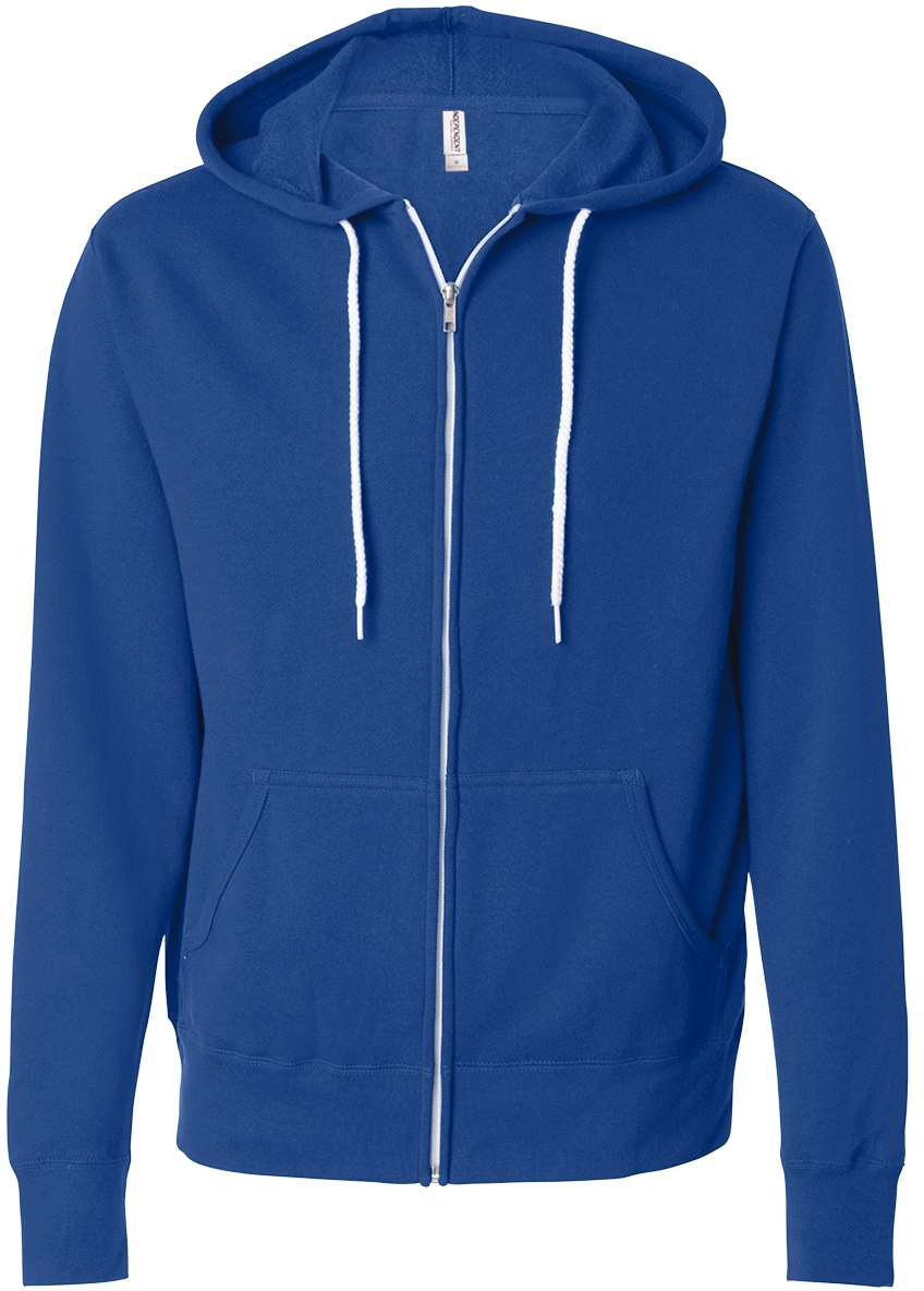 Independent Trading Co. Stylish Lightweight Full-Zip Hooded Sweatshirt