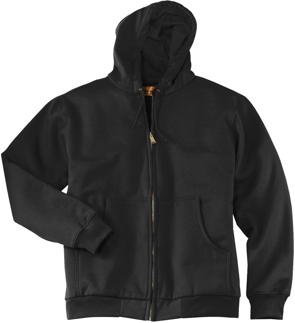 CornerStone Cozy Full-Zip Hooded Sweatshirt with Warm Thermal Lining