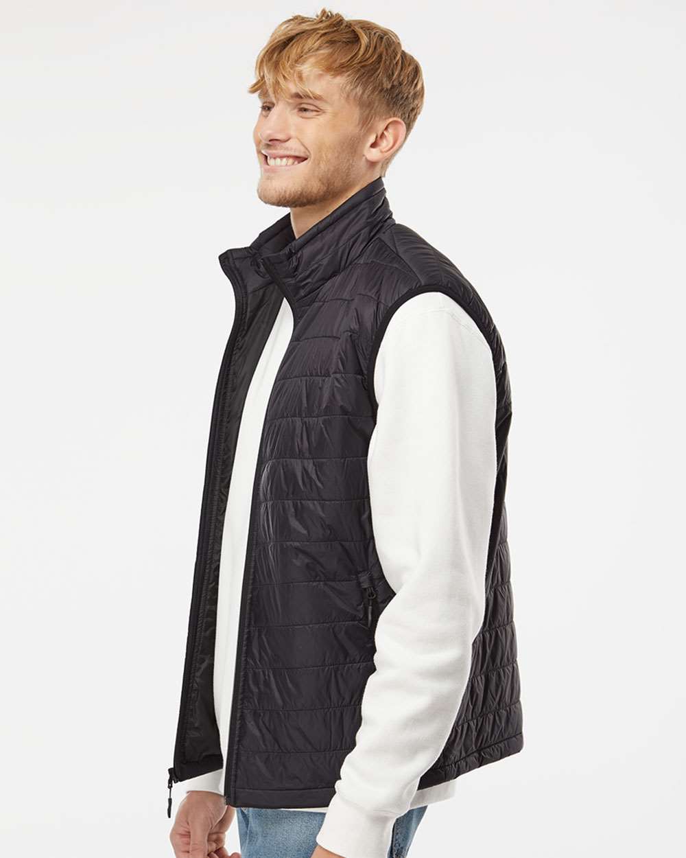 OUTLET - Independent Trading Co. Men's Puffer Vest: Stay Warm in Style!