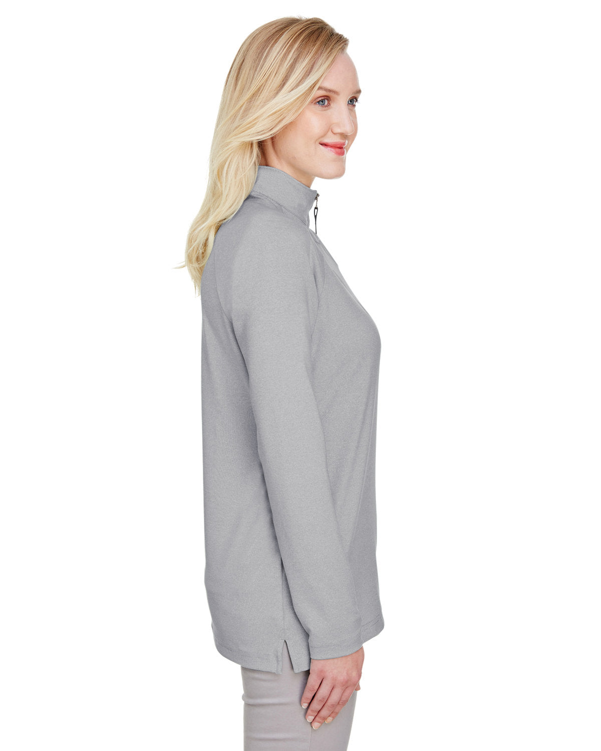 Devon & Jones CrownLux Ladies Clubhouse Micro-Stripe Performance Quarter-Zip - A Must-Have!